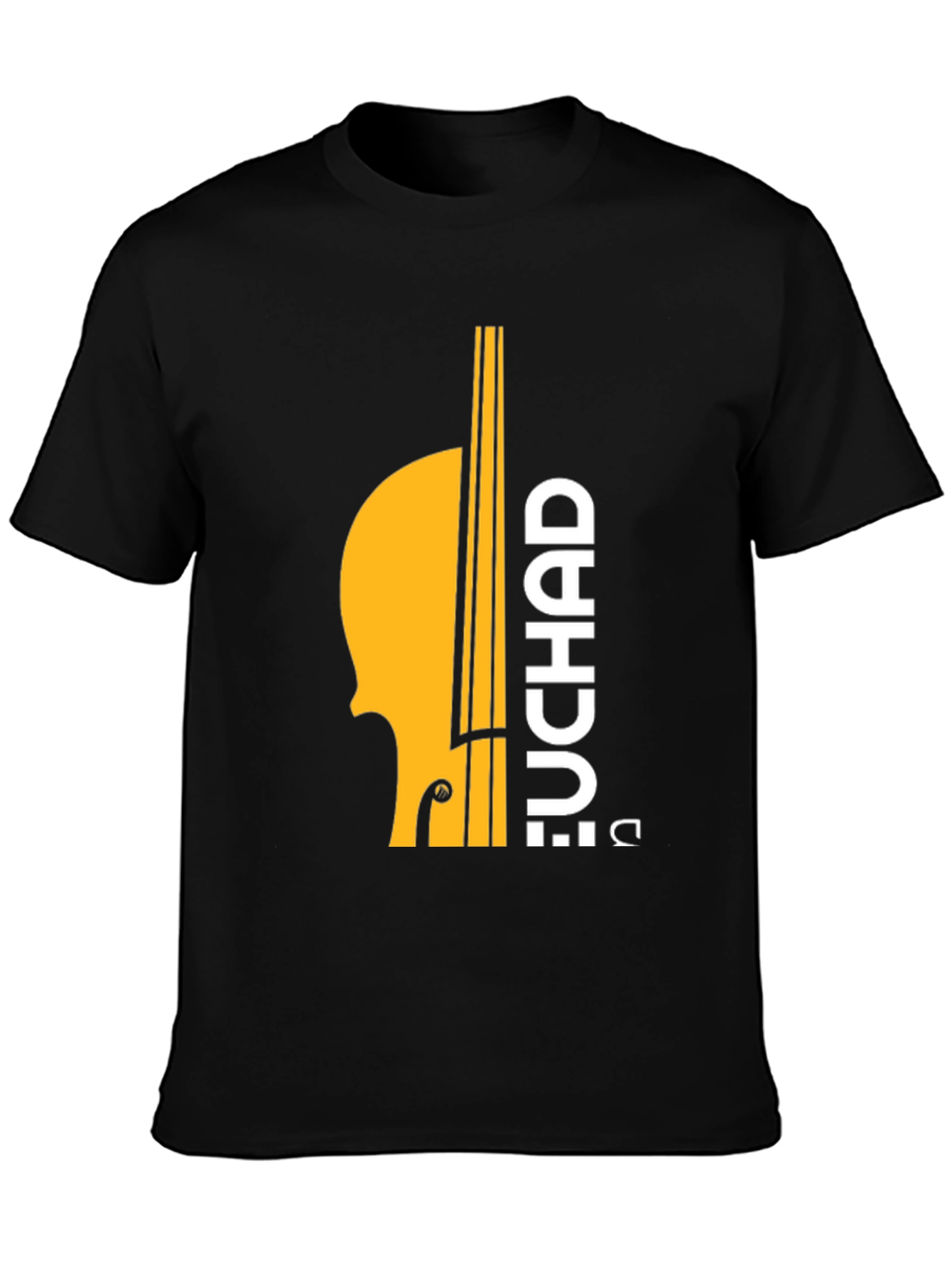 Black Chad Bass Player T-Shirt - Musical Graphic Tee view 3