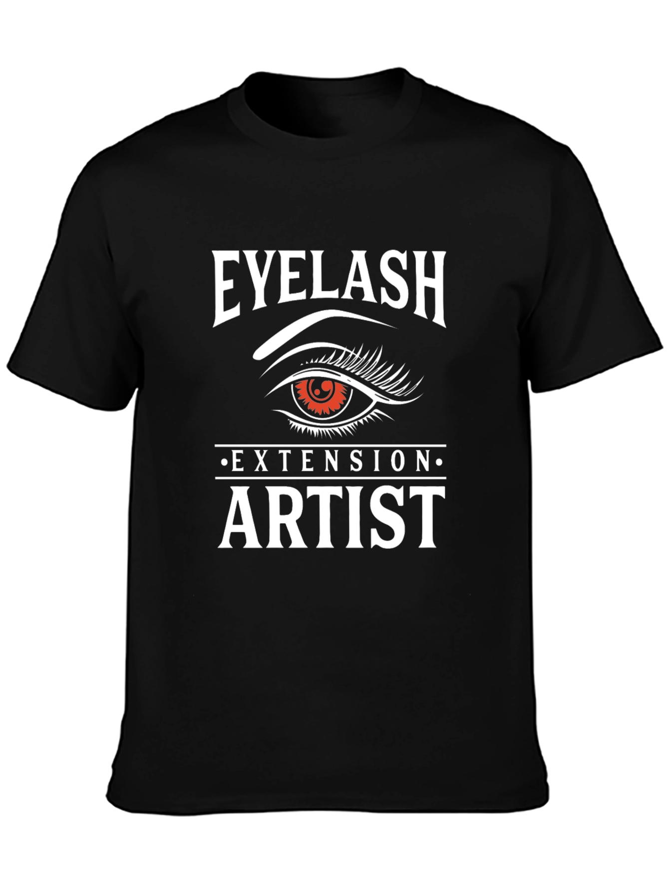 Black Eyelash Extension Artist Graphic Tee view 3