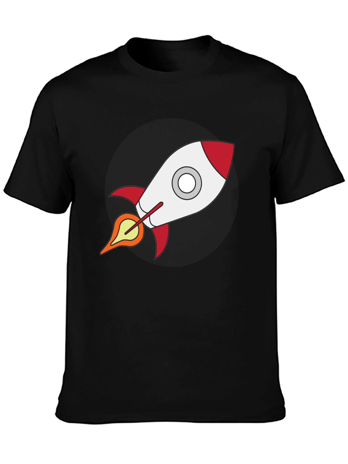 Black Rocket Graphic Black T-Shirt view 3