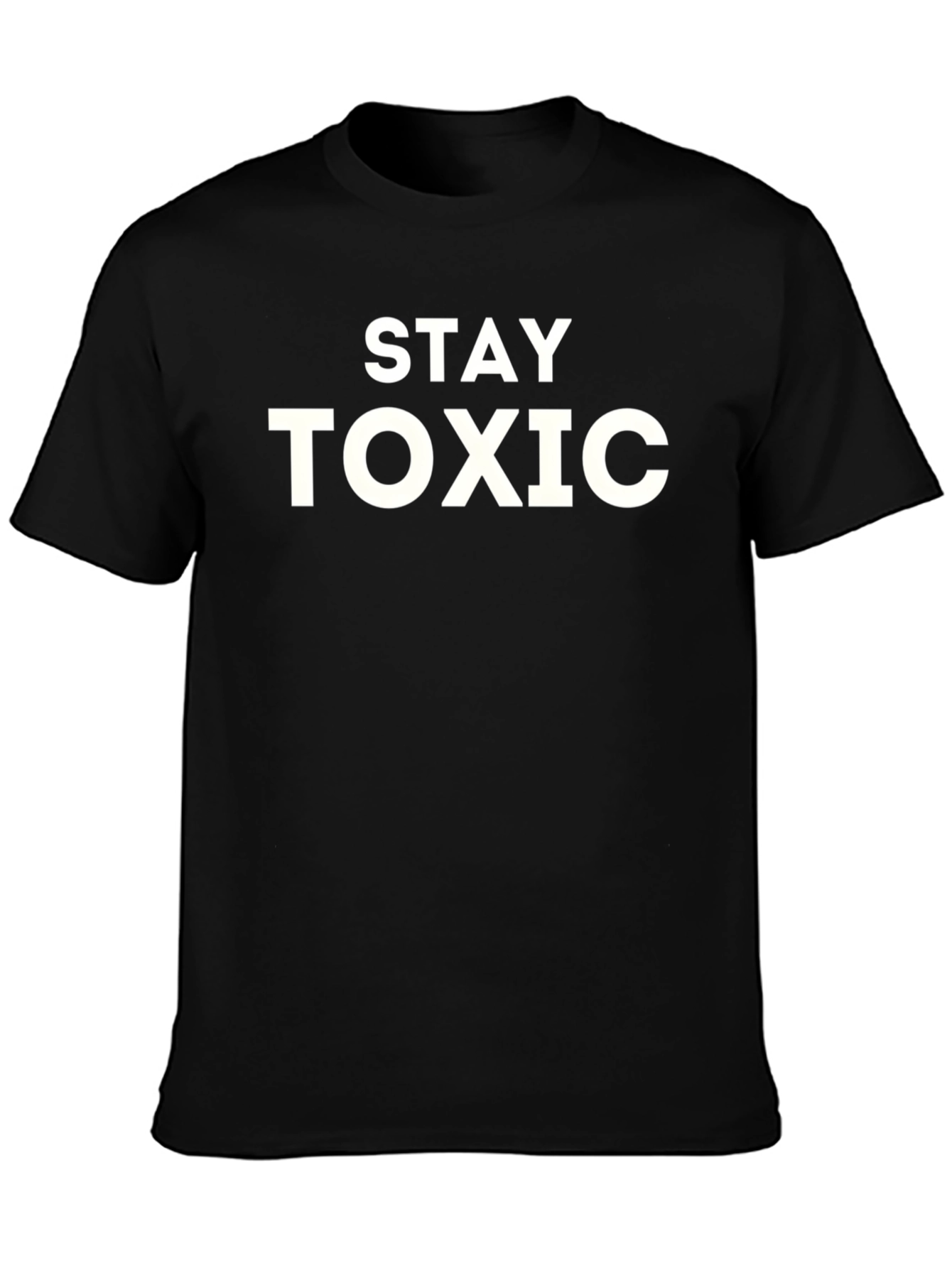Black Stay Toxic Graphic Tee - Men's Black T-Shirt view 3