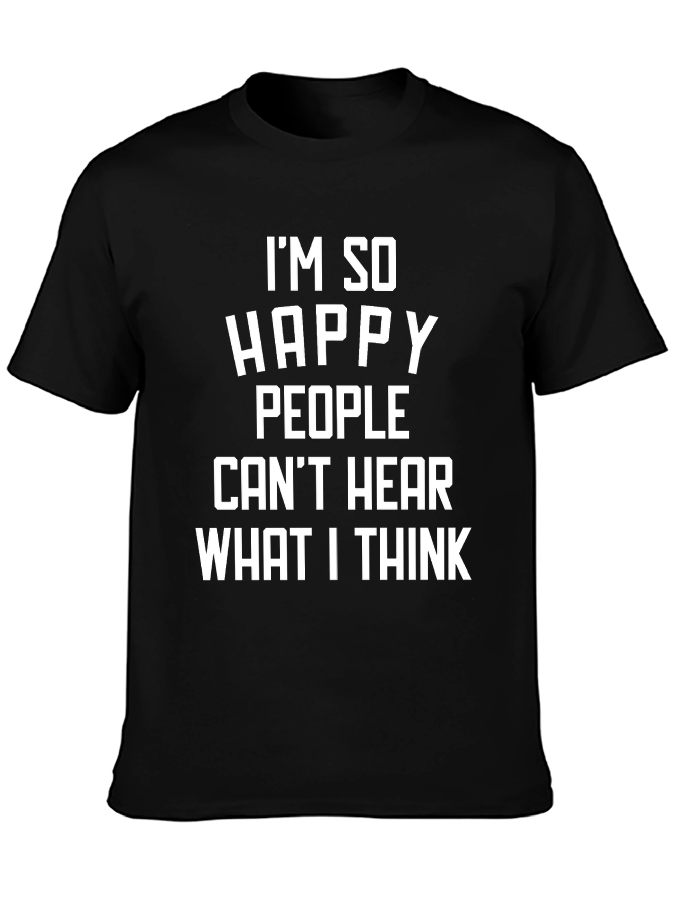 Black Funny Sarcastic Graphic T-Shirt view 3