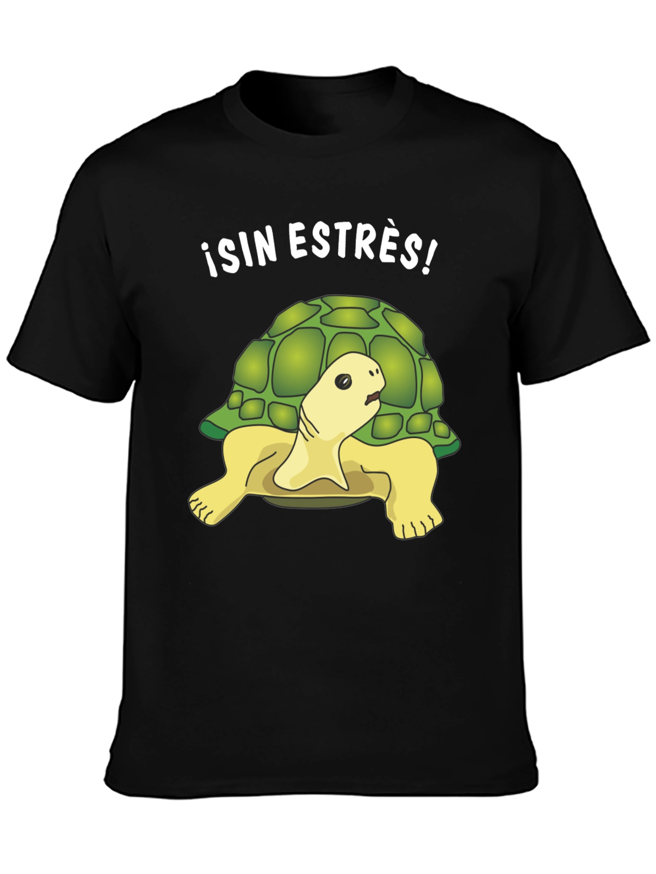 Black Relaxed Turtle Graphic Tee - Sin Estrés! view 3