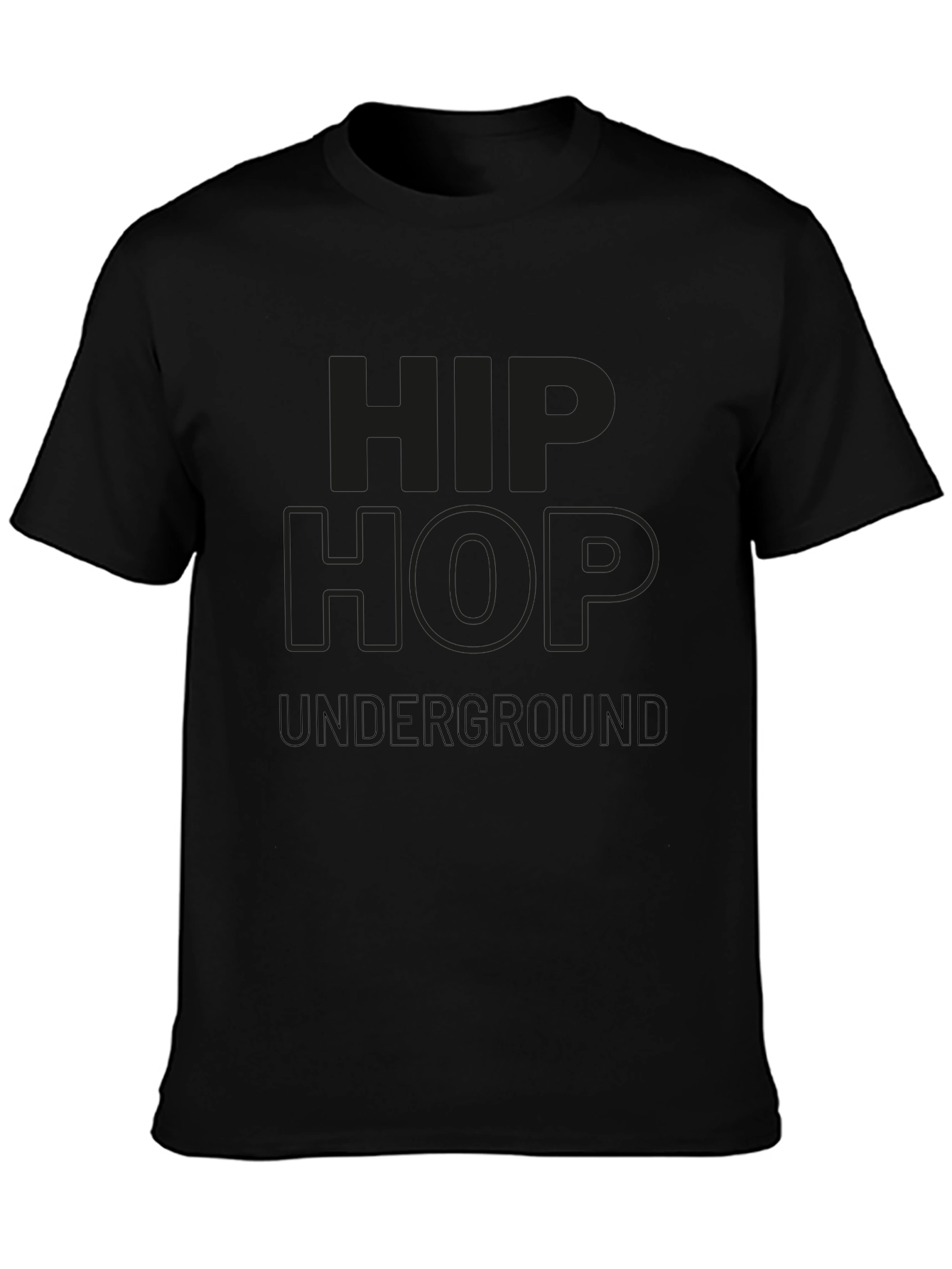 Black Hip Hop Underground Graphic Tee view 3