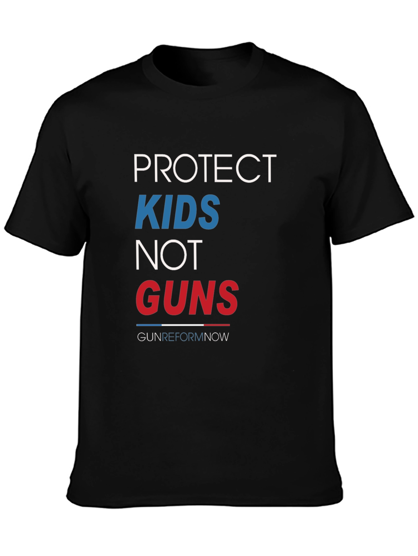 Black Protect Kids Not Guns T-Shirt Gun Reform Now view 3