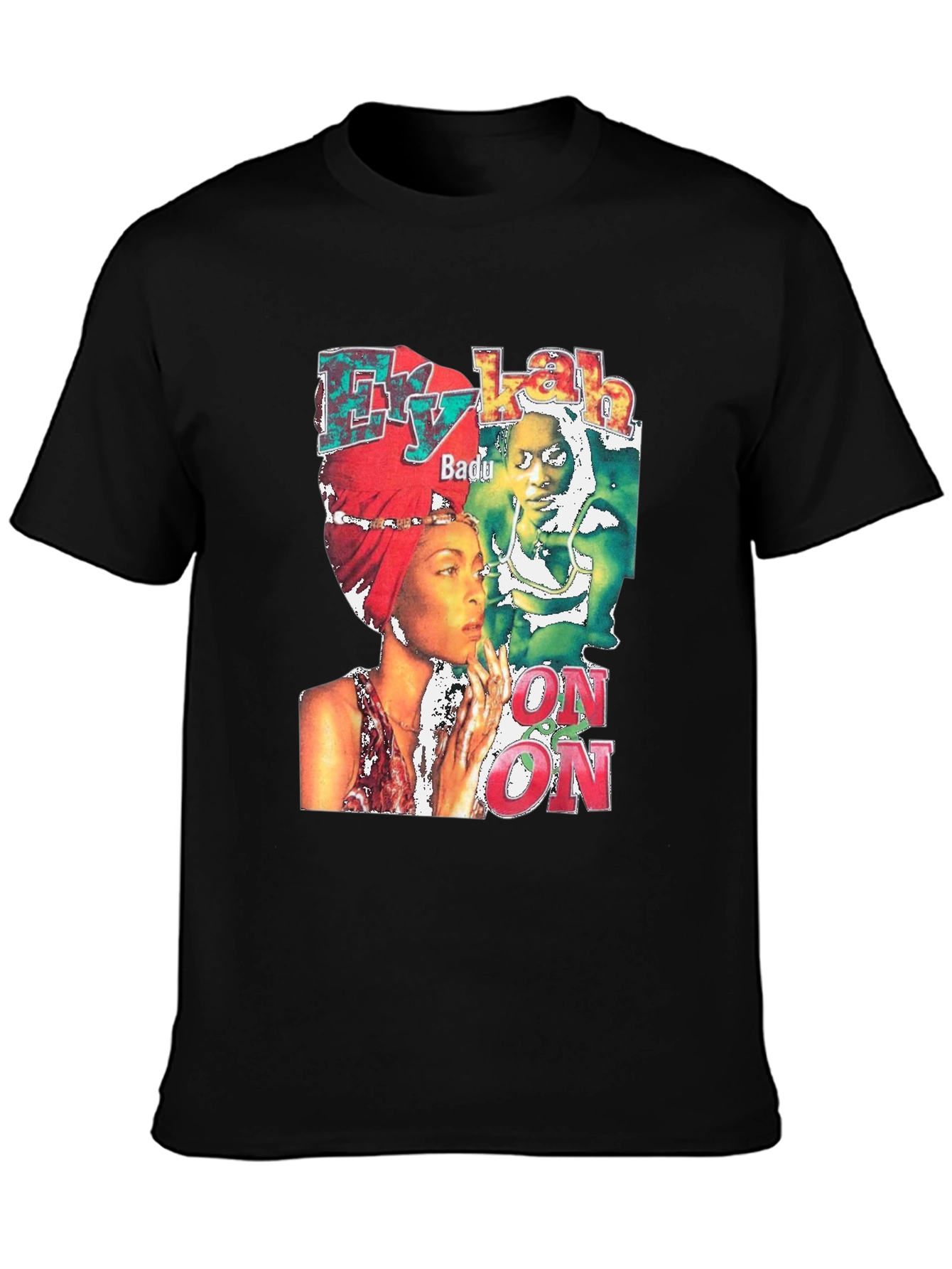 Black Erykah Badu Graphic T-Shirt Black view 3