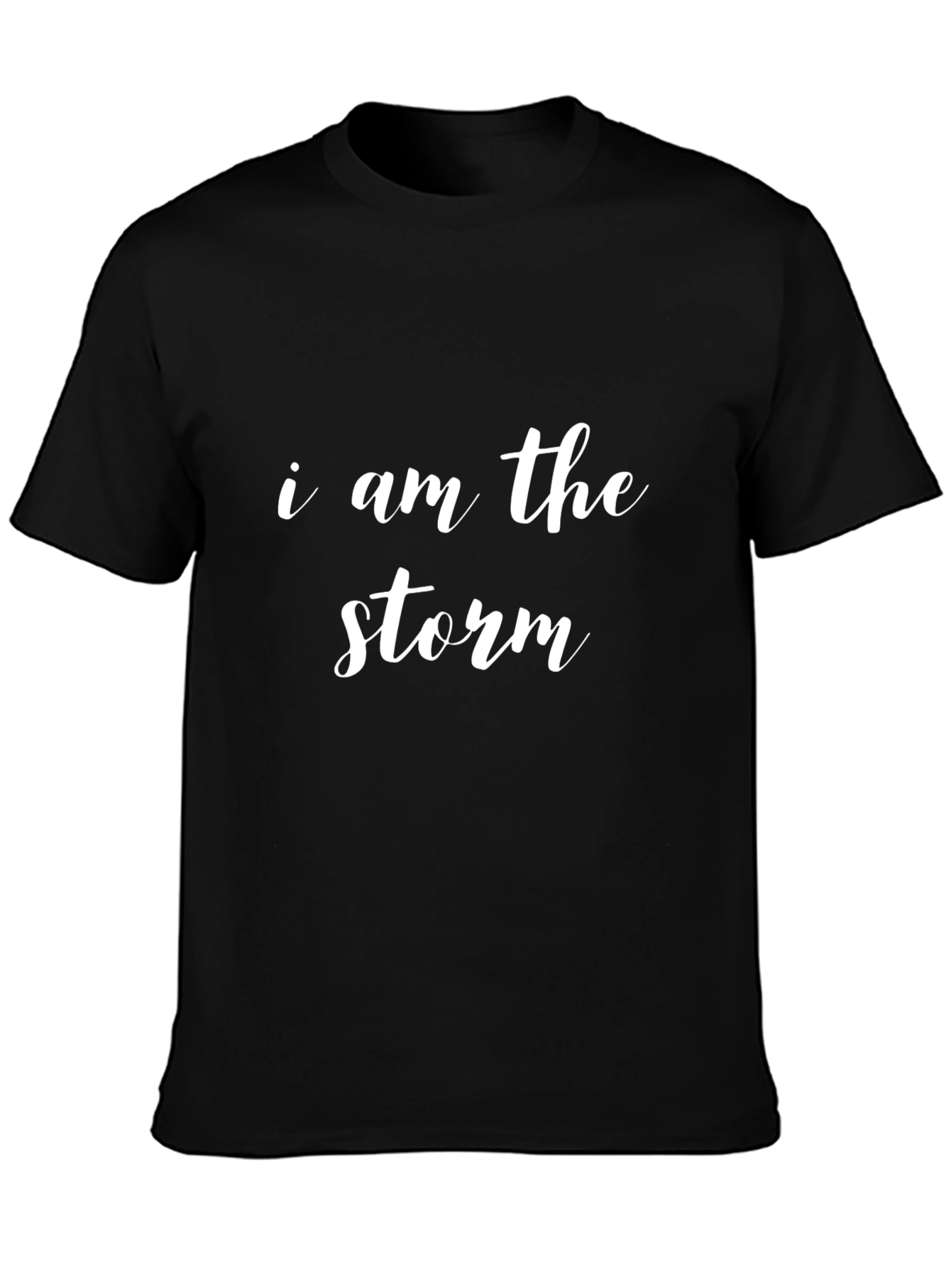Black I Am The Storm Black T-Shirt view 3