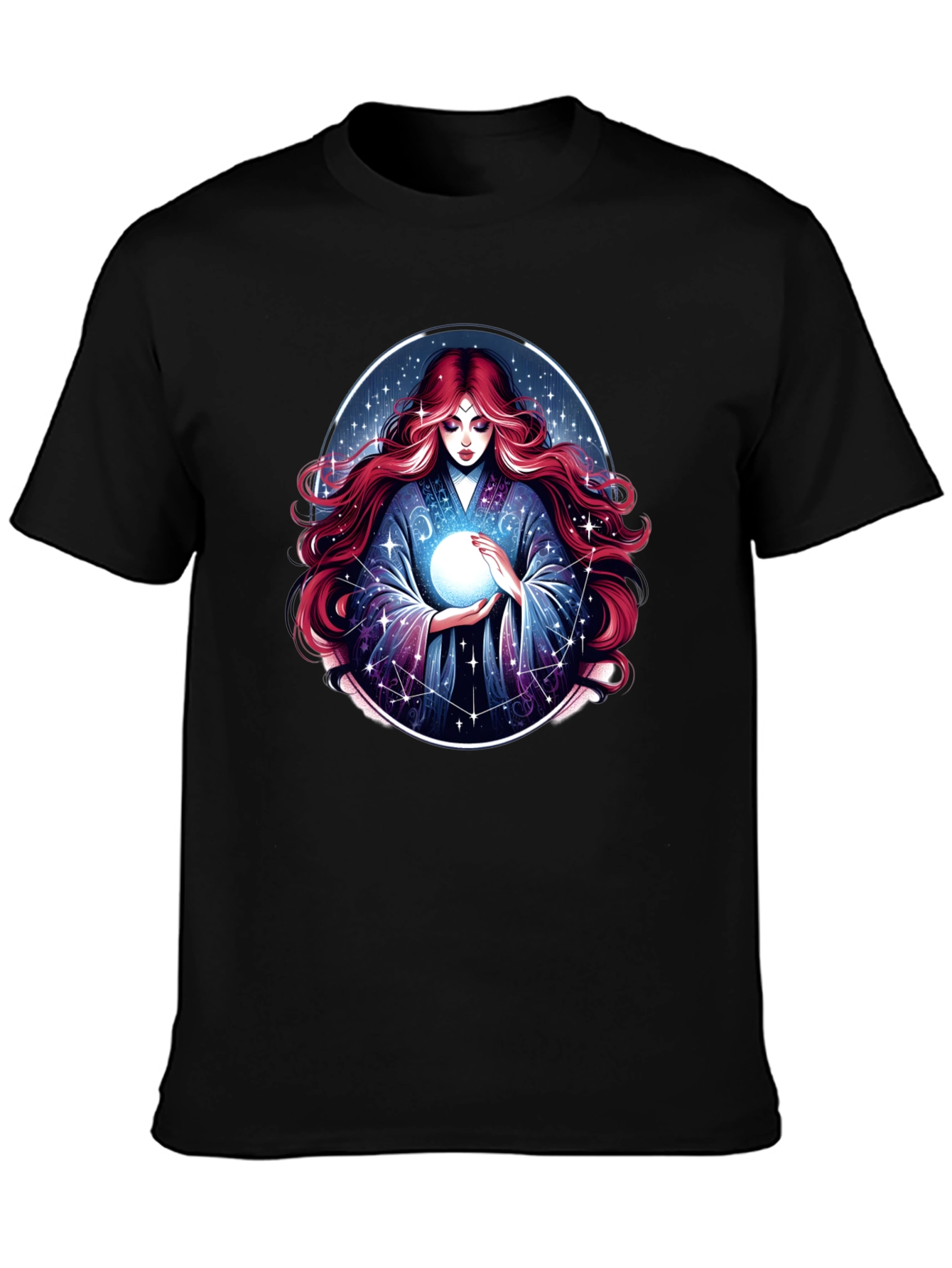 Black Mystic Fortune Teller Graphic Tee view 3