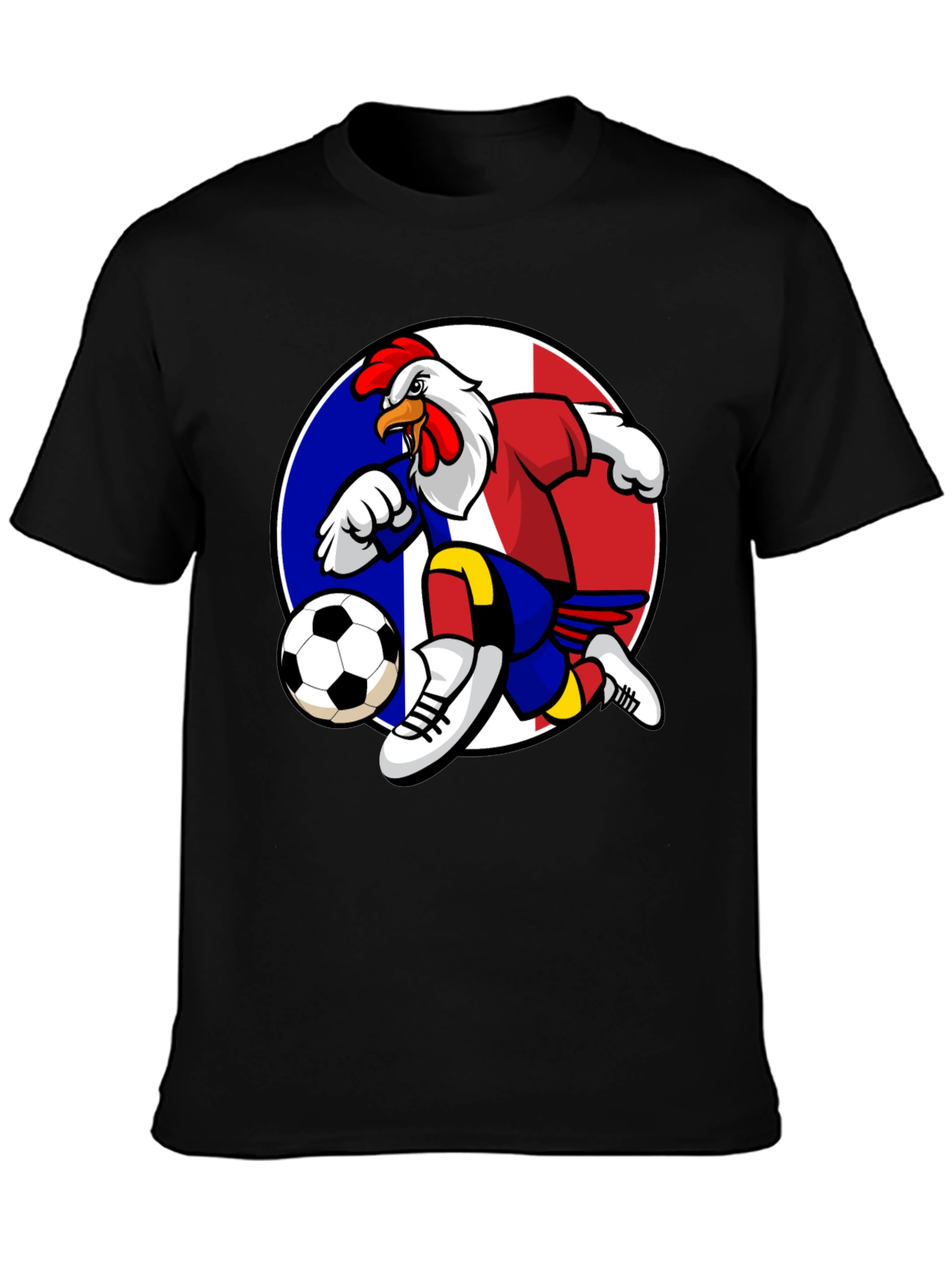 French Rooster Soccer T-Shirt - Black - 3