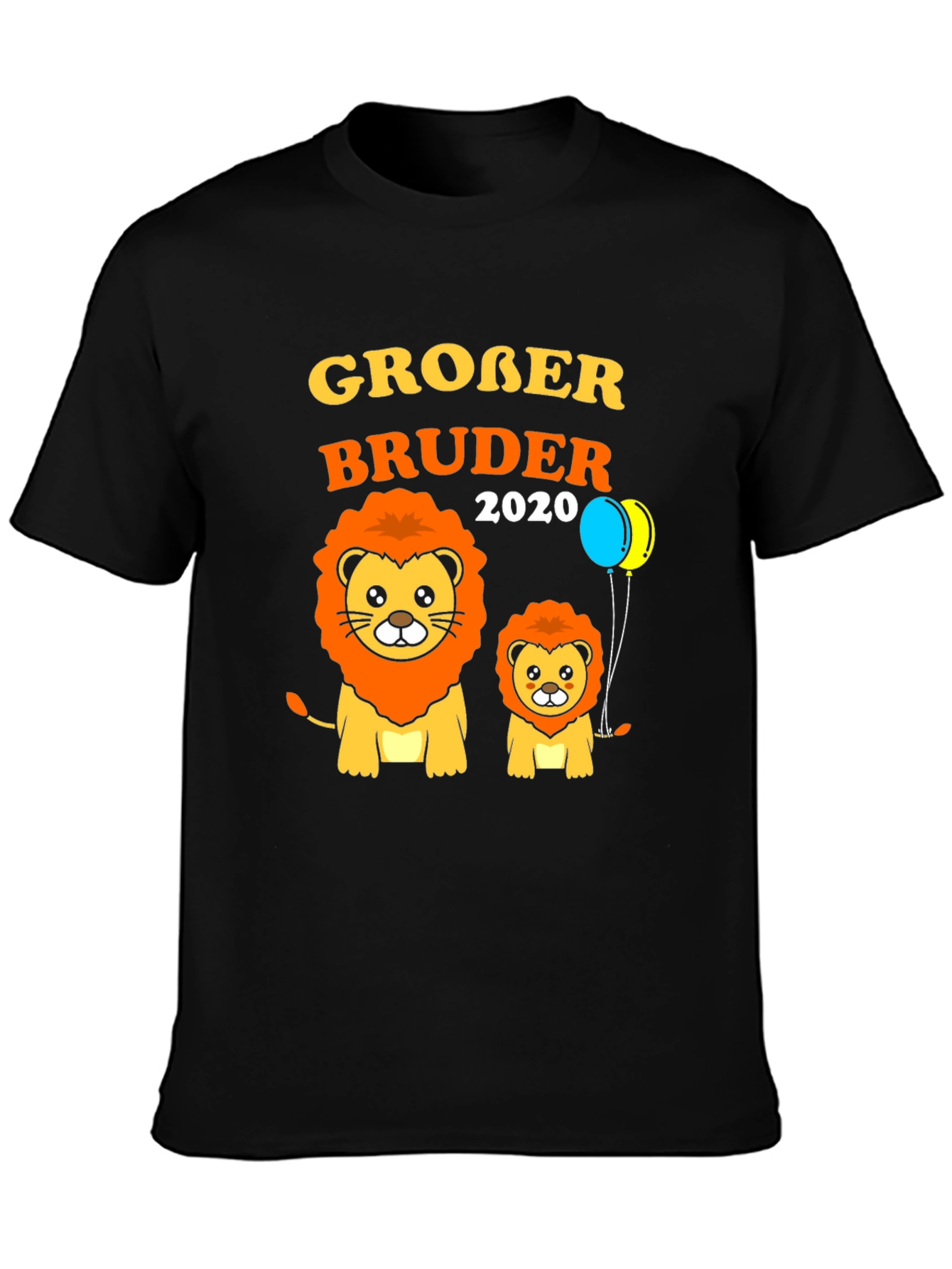 Black Großer Bruder 2020 Lion Graphic Tee view 3