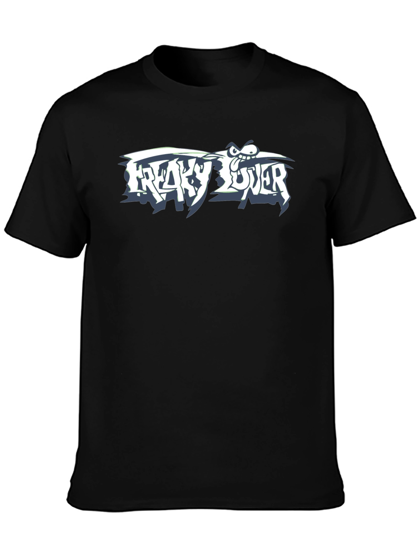 Black Freaky Lover Graphic T-Shirt - Black view 3