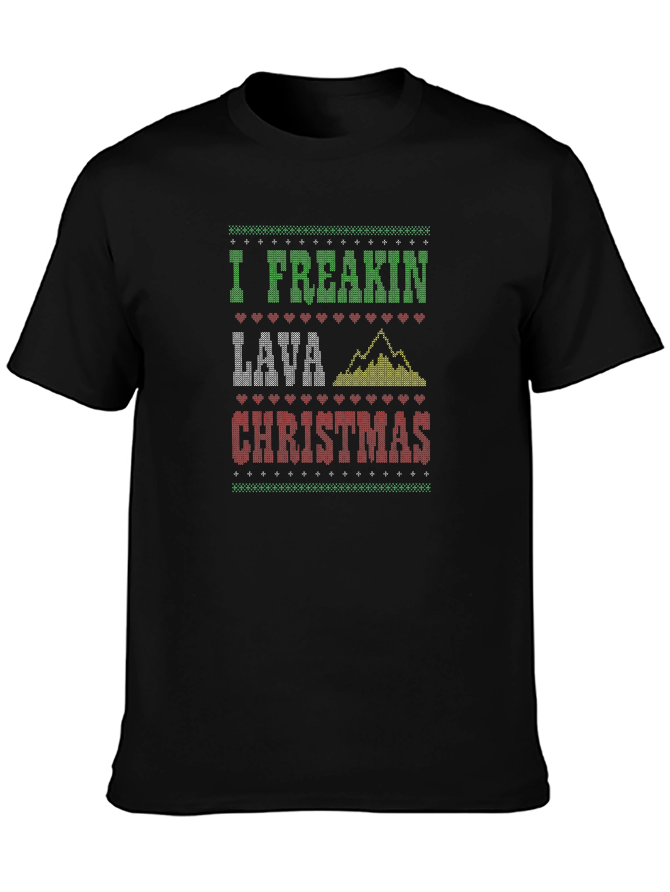 Freakin' Lava Christmas Ugly Sweater Style T-Shirt - 3