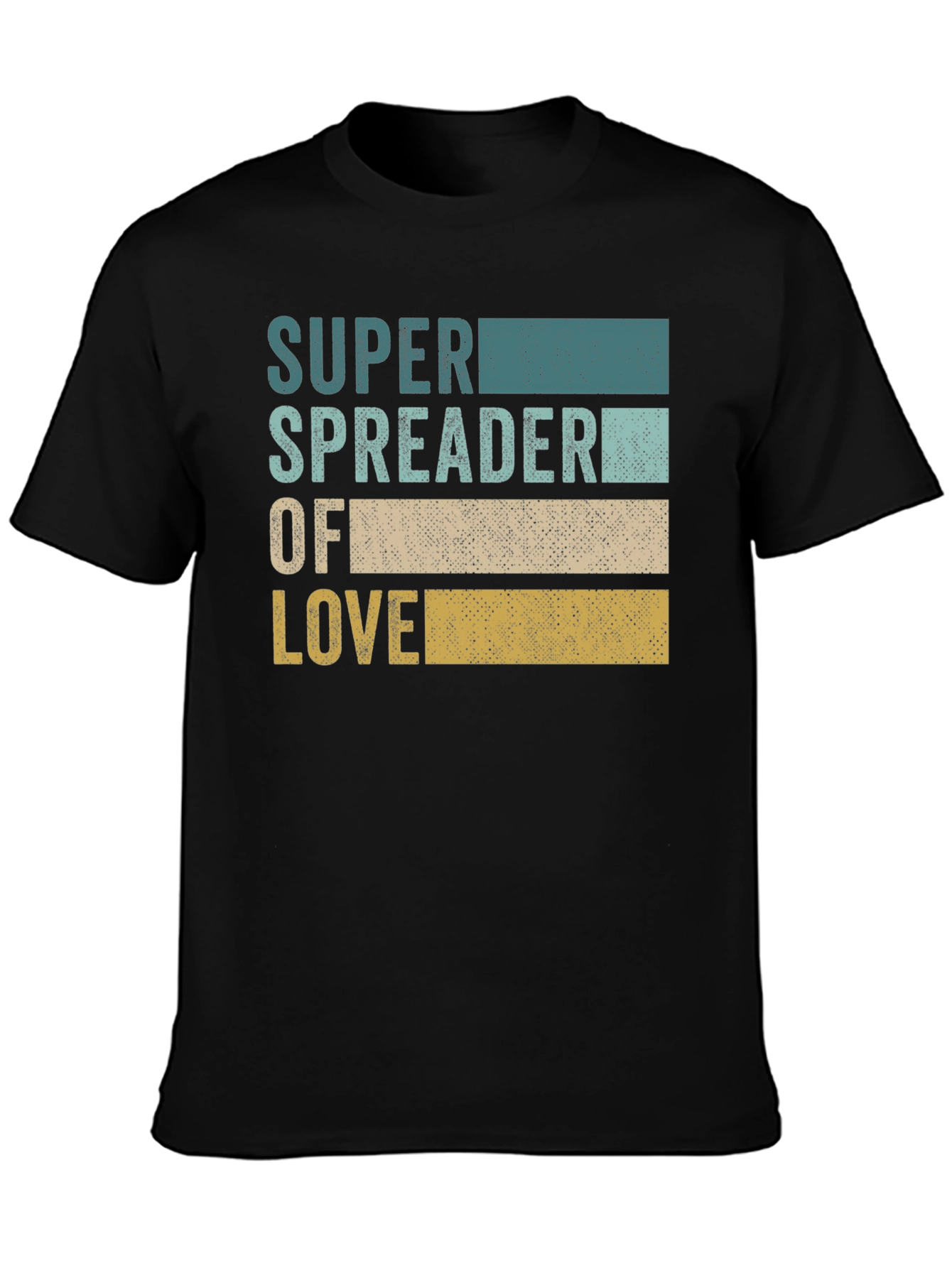 Black Super Spreader of Love Graphic Tee - Black view 3