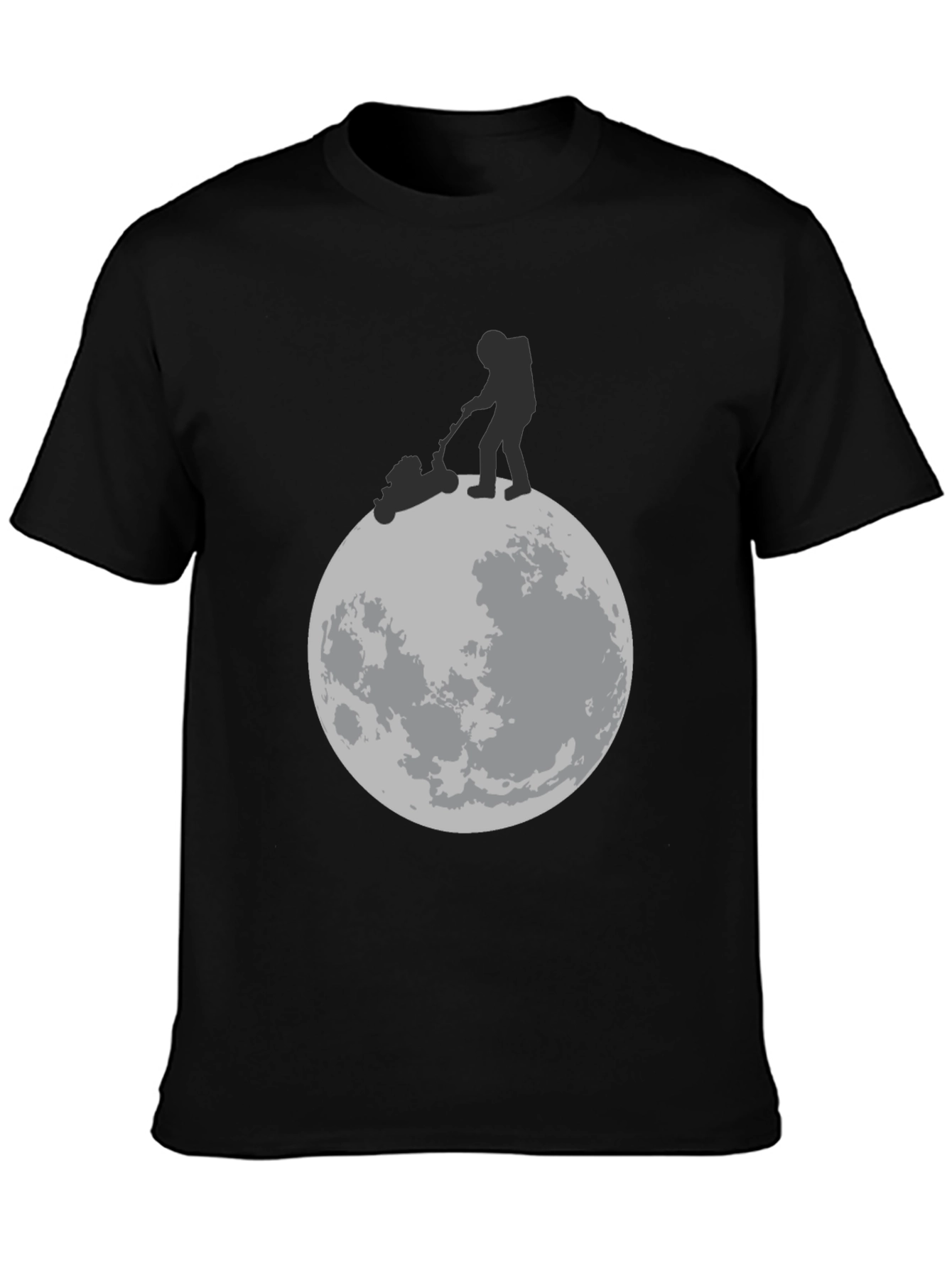 Black Moon Mowing Graphic T-Shirt view 3