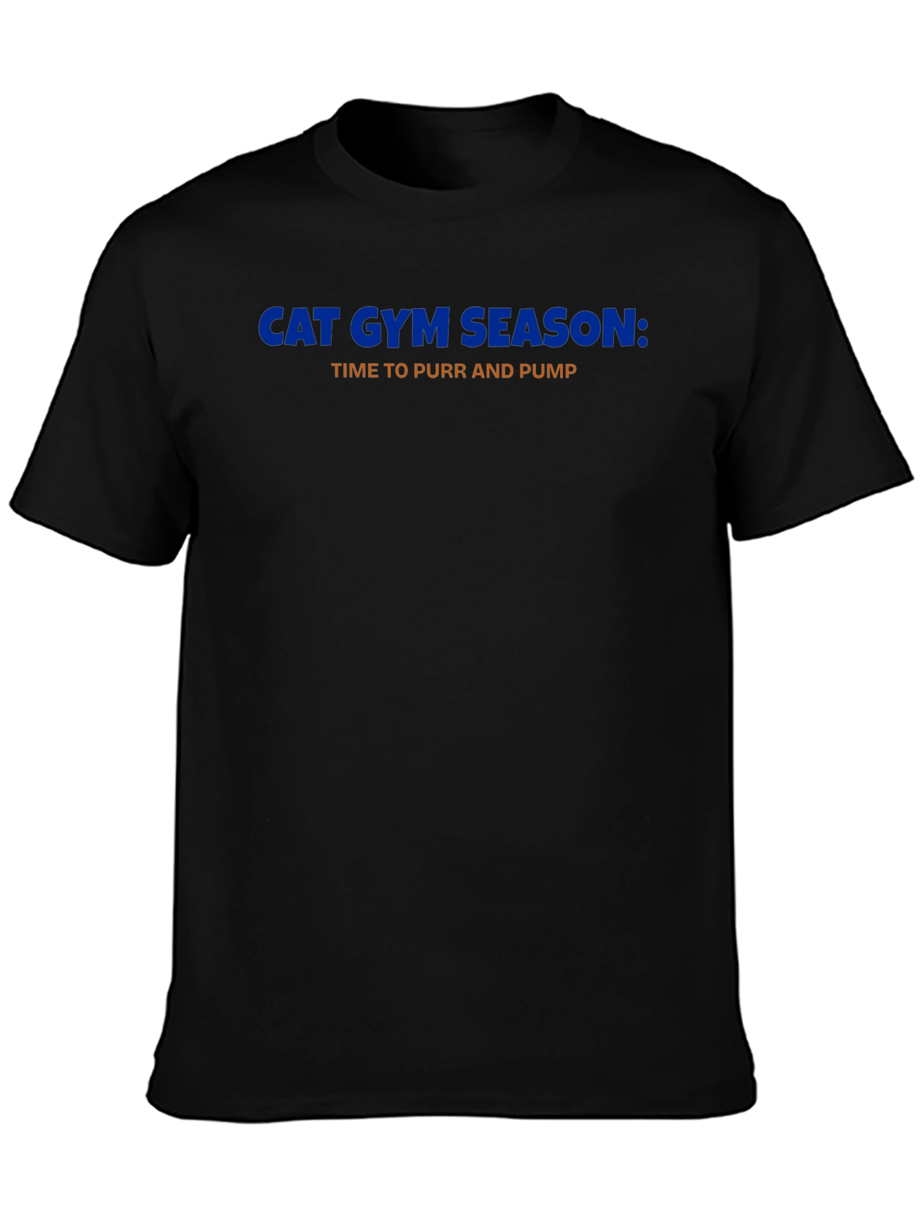 Black Cat Gym Season T-Shirt - Purr and Pump Workout Tee view 3