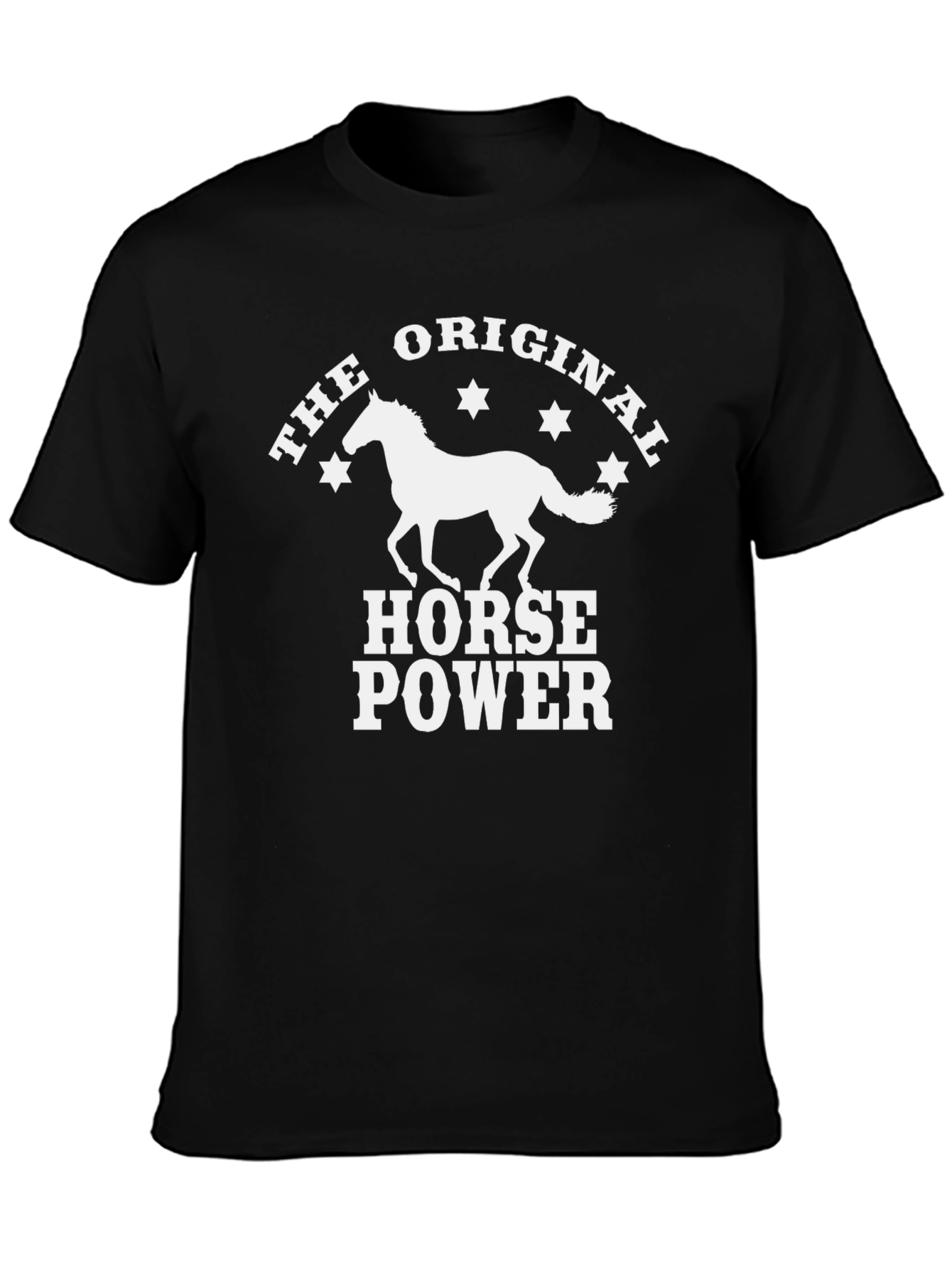 Black Original Horsepower Graphic Tee view 3