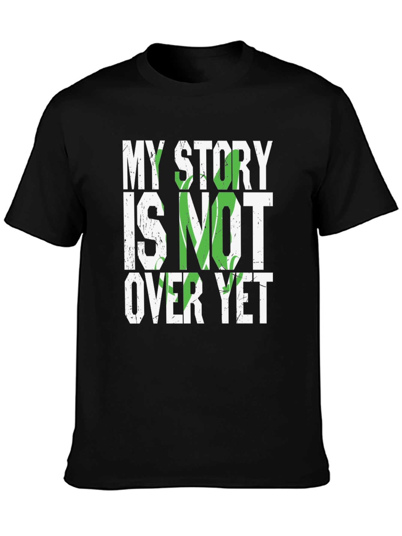 Black My Story Is Not Over Yet Graphic Tee view 3