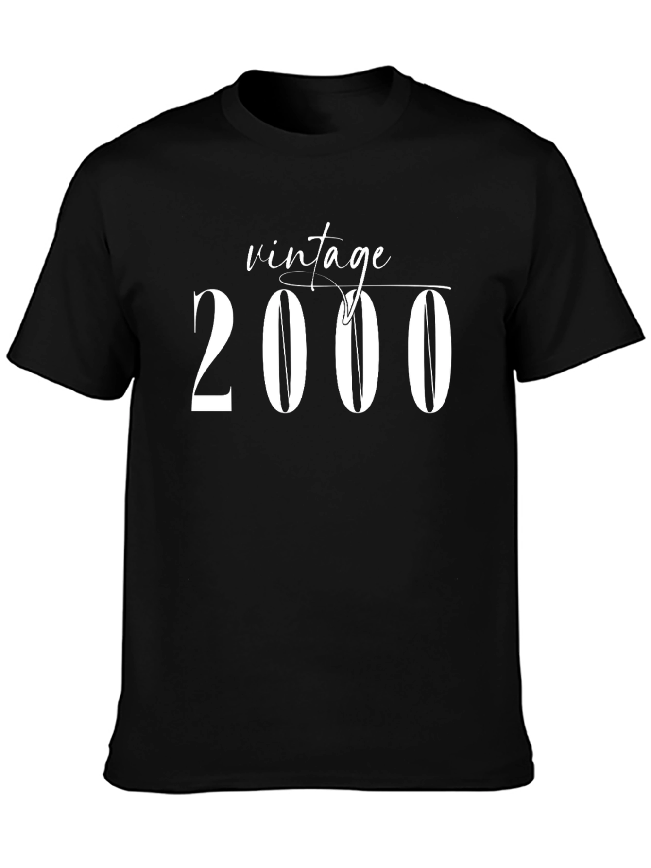 Black Vintage 2000 Black Graphic Tee view 3