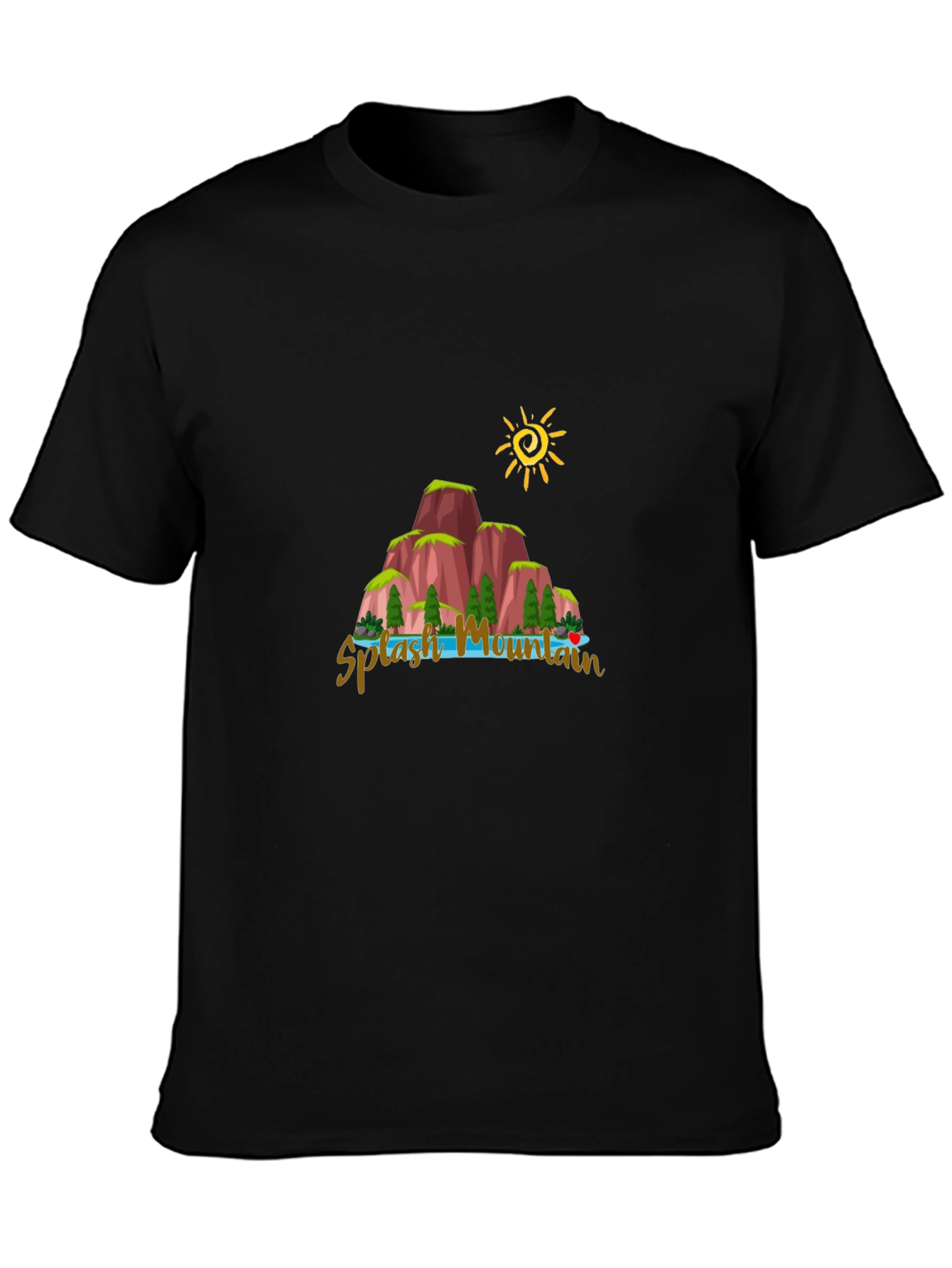 Black Splash Mountain Graphic Tee view 3