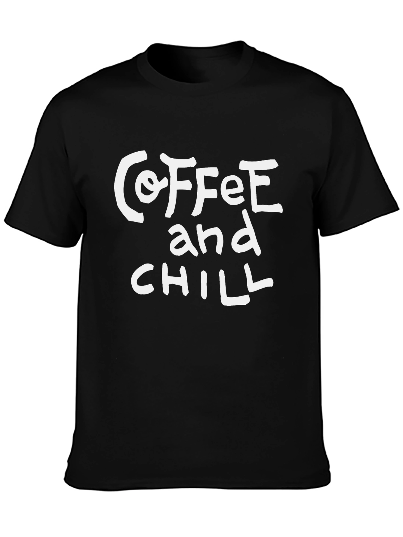 Coffee and Chill Black Graphic Tee - 3