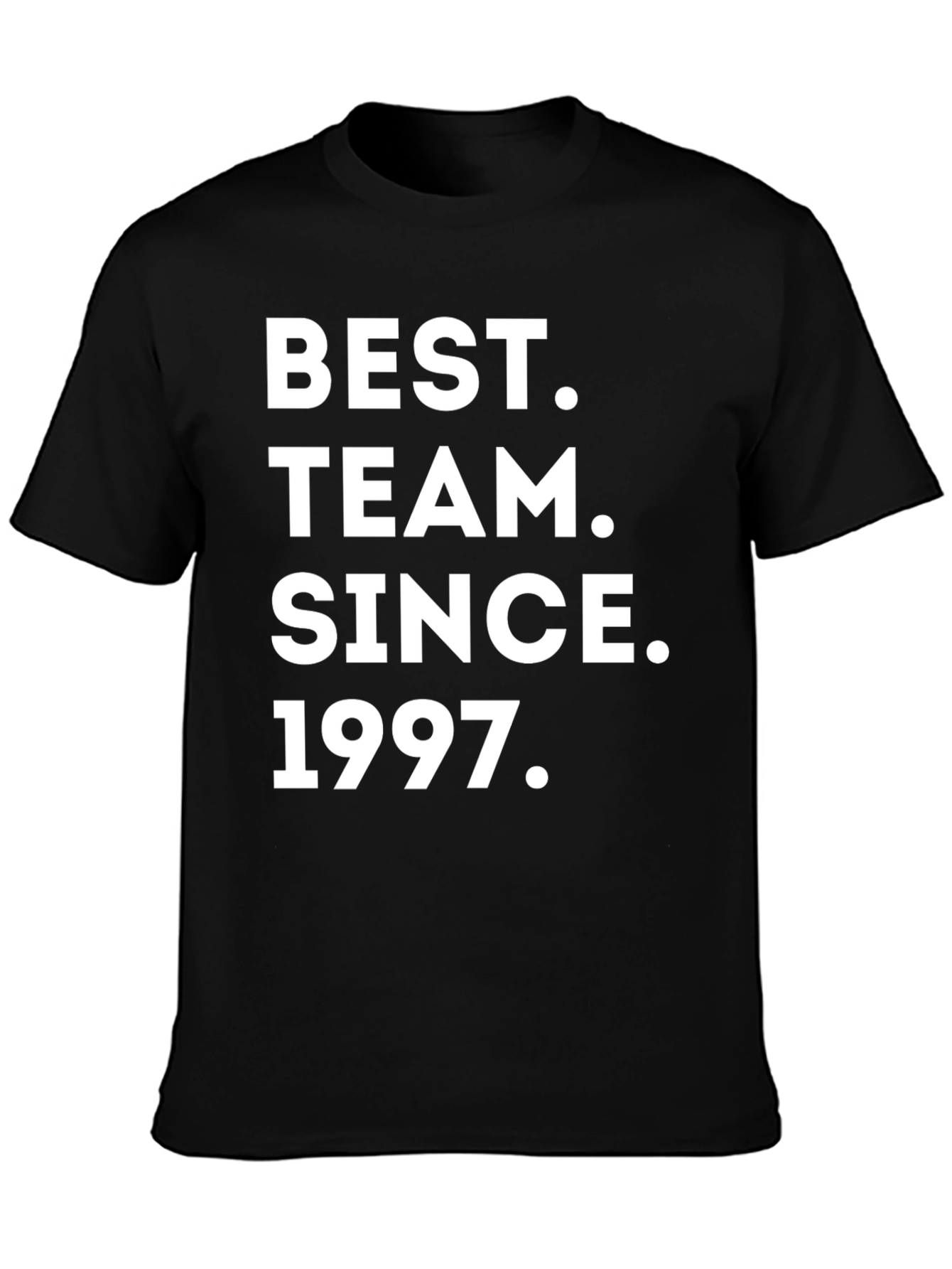 Black Best Team Since 1997 T-Shirt view 3