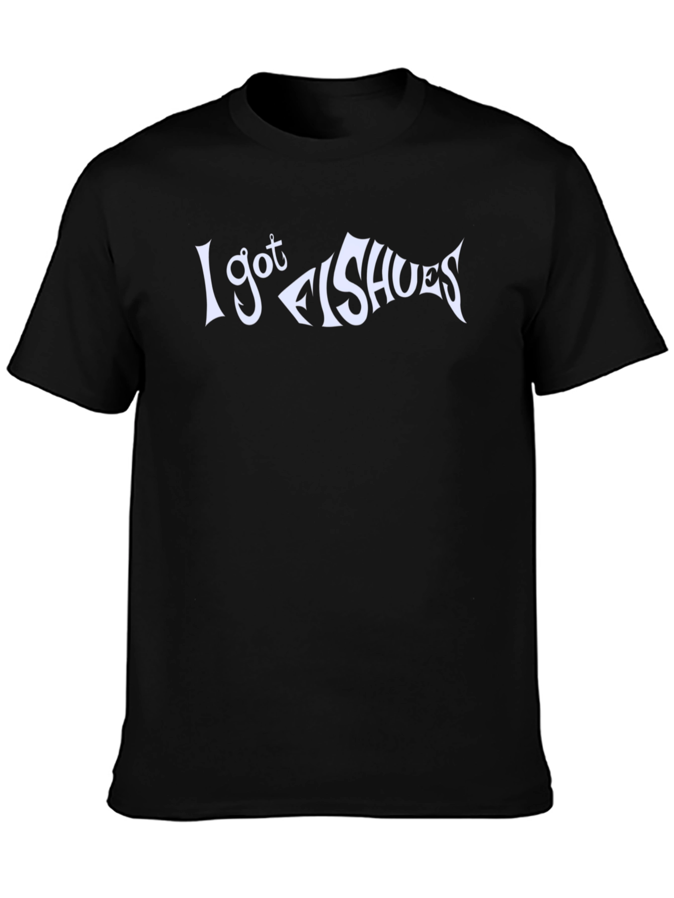 Black I Got FIssues Black Graphic Tee view 3