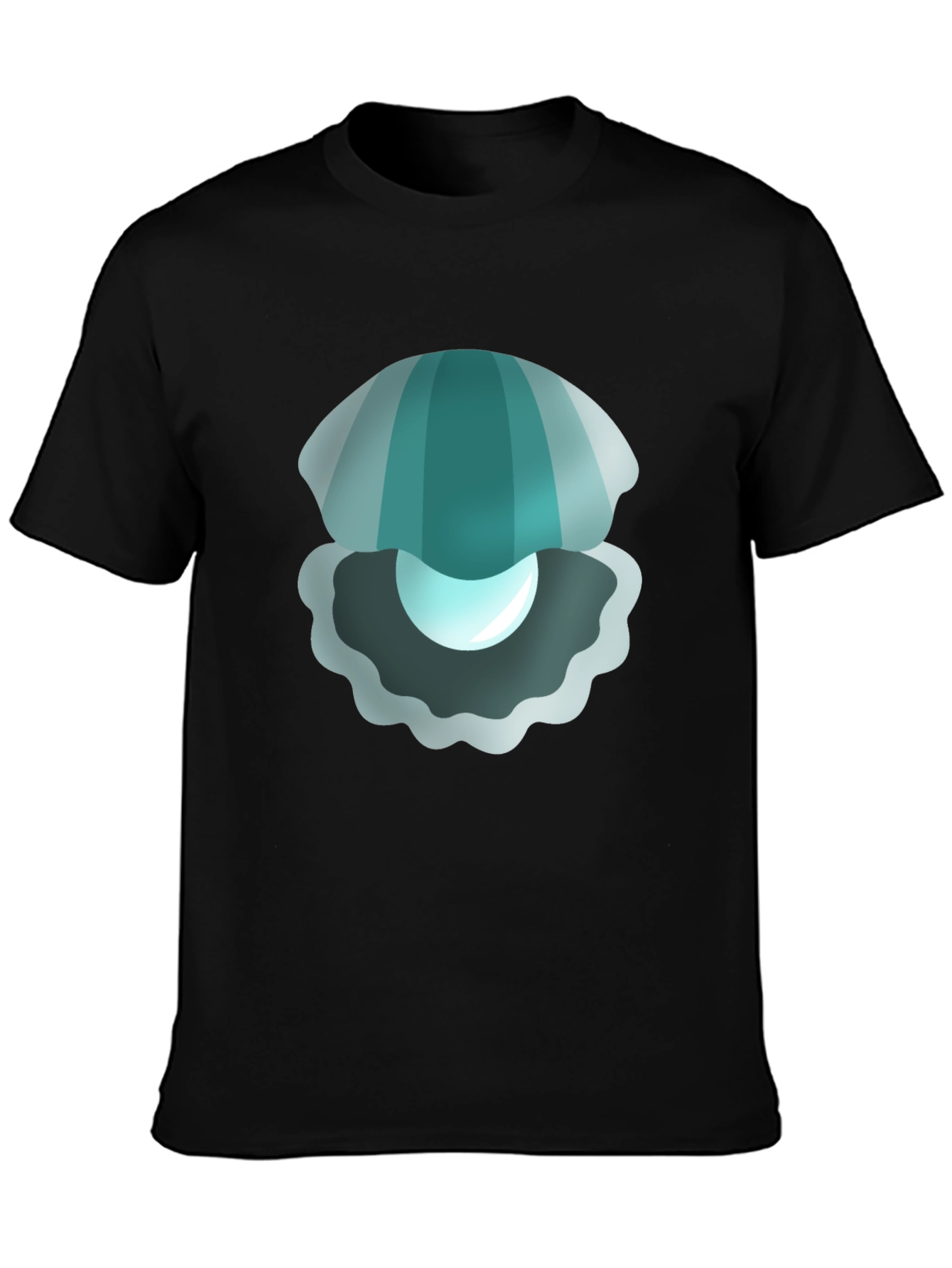 Black Pearl Clam Graphic T-Shirt - Soft & Stylish view 3