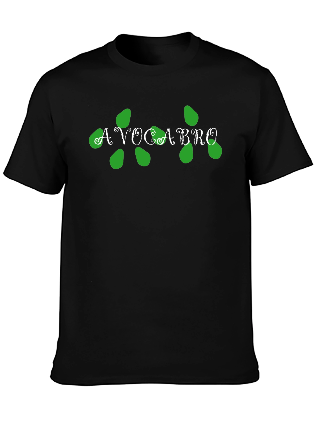 Black Avocabro Graphic Tee - Avocado Lover T-Shirt view 3