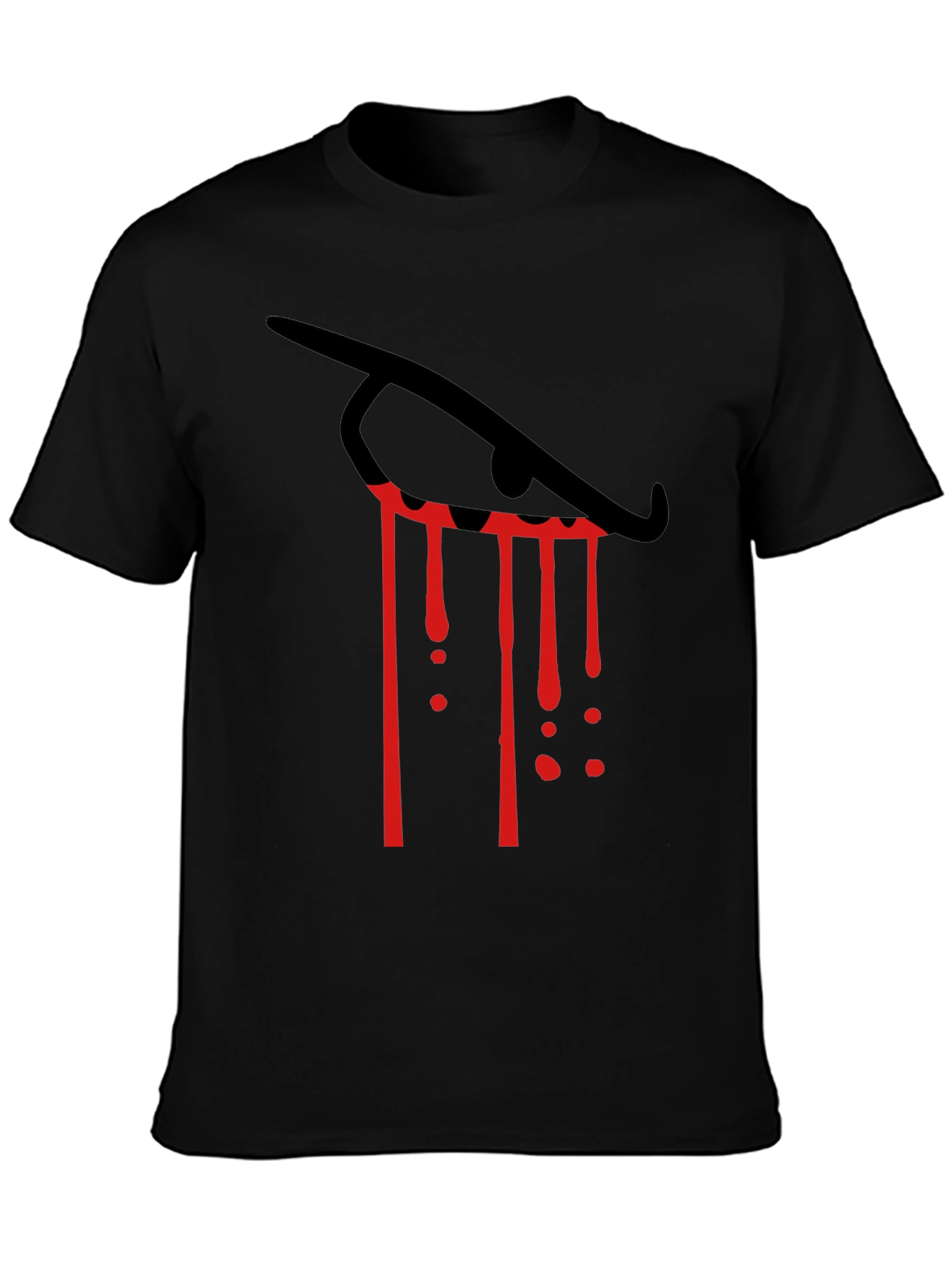 Black Eye Tears Blood Red Graphic Tee view 3