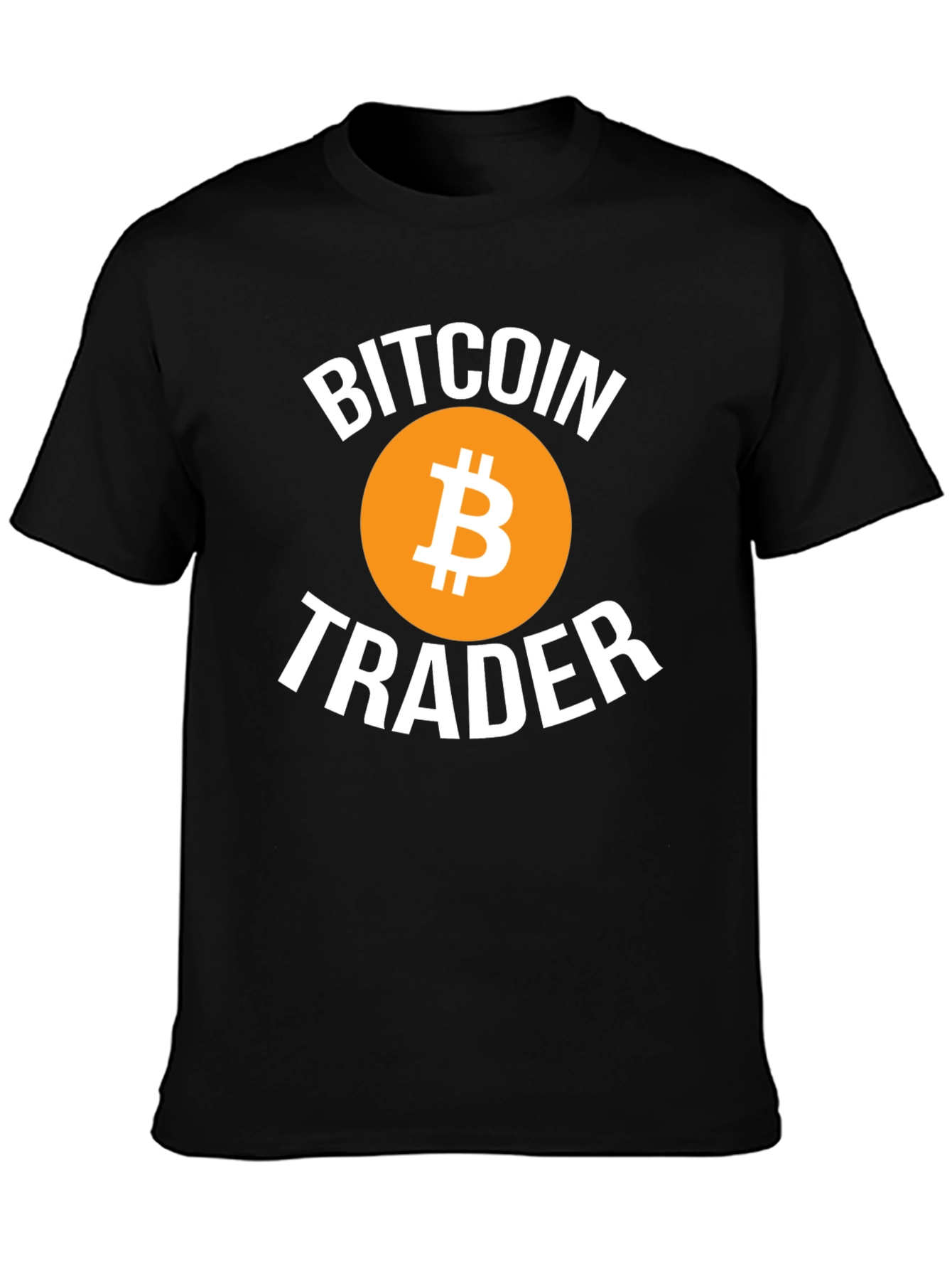 Black Bitcoin Trader Black T-Shirt Crypto Cryptocurrency Tee view 3