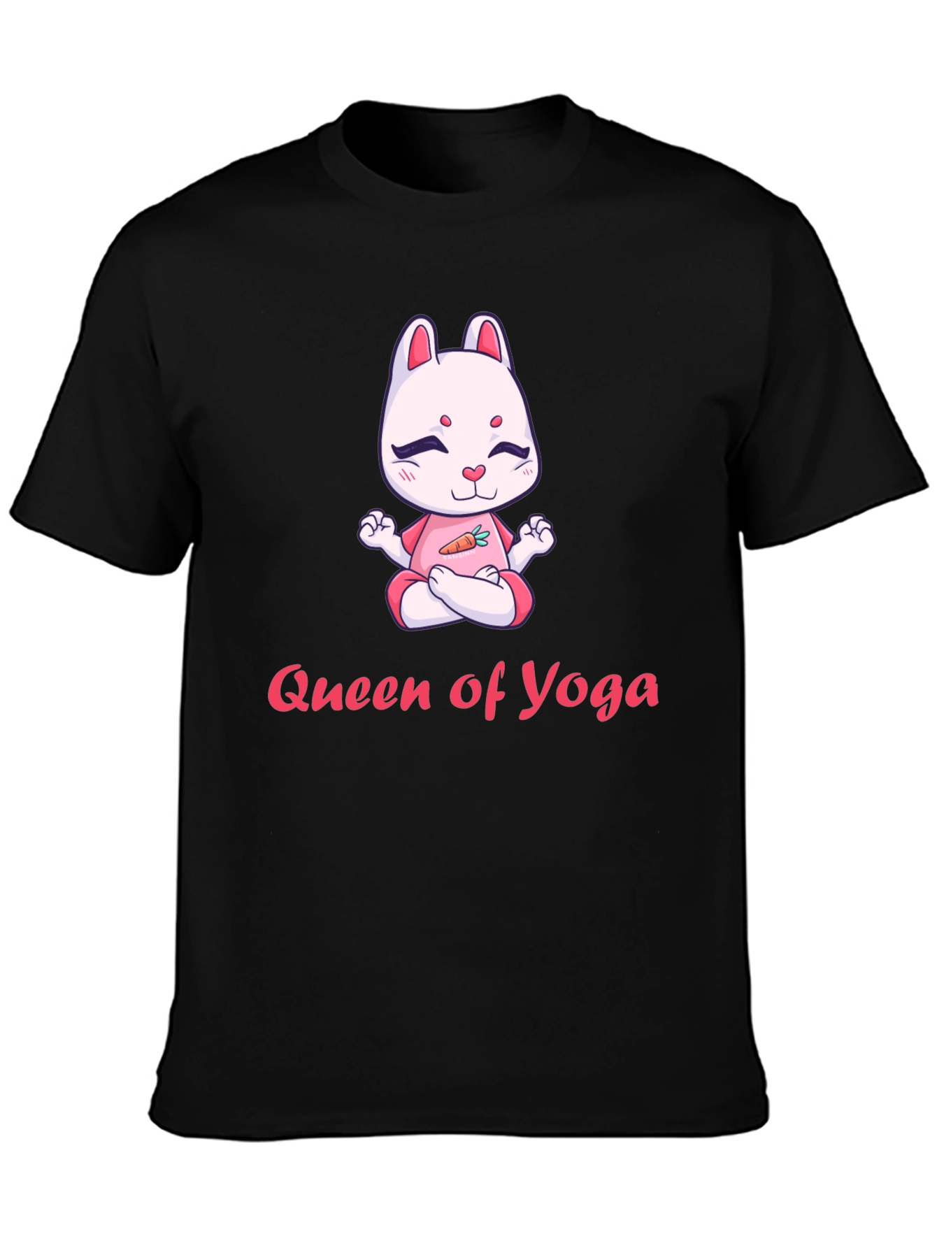 Black Queen of Yoga T-Shirt view 3