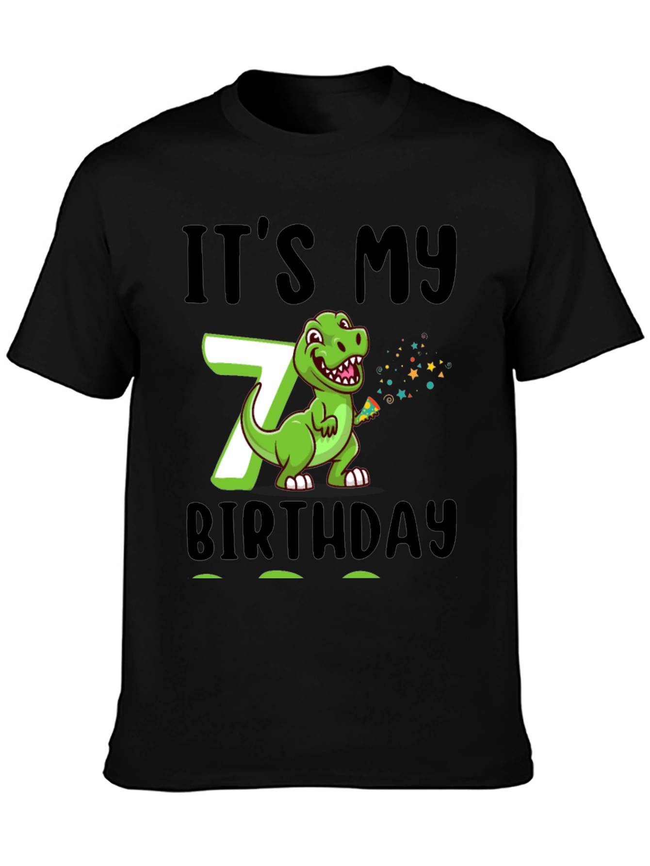 It's My 7th Birthday Dinosaur T-Shirt - 3
