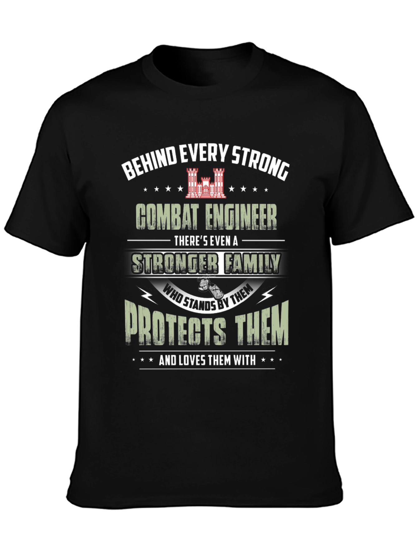 Strong Family Combat Engineer T-Shirt - 3