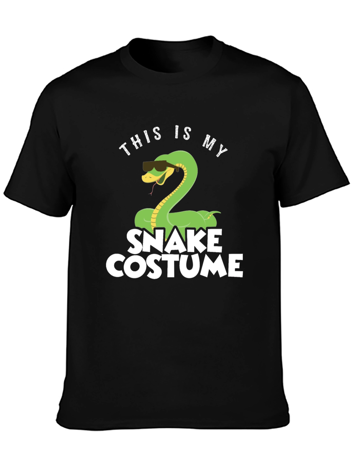 Funny Snake Costume T-Shirt - Halloween Party Apparel - 3