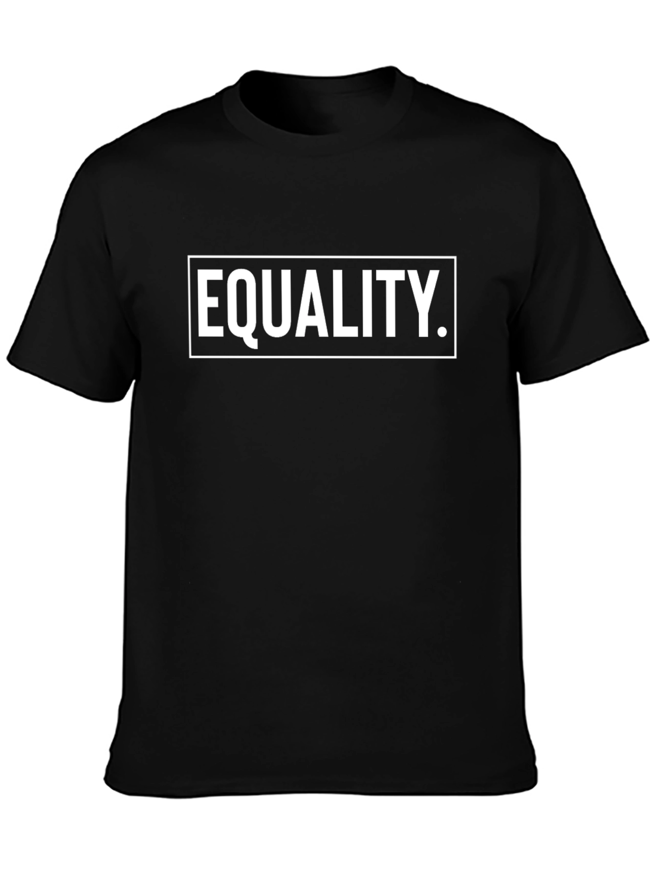 Black Equality Graphic Tee - Unisex Black T-Shirt view 3