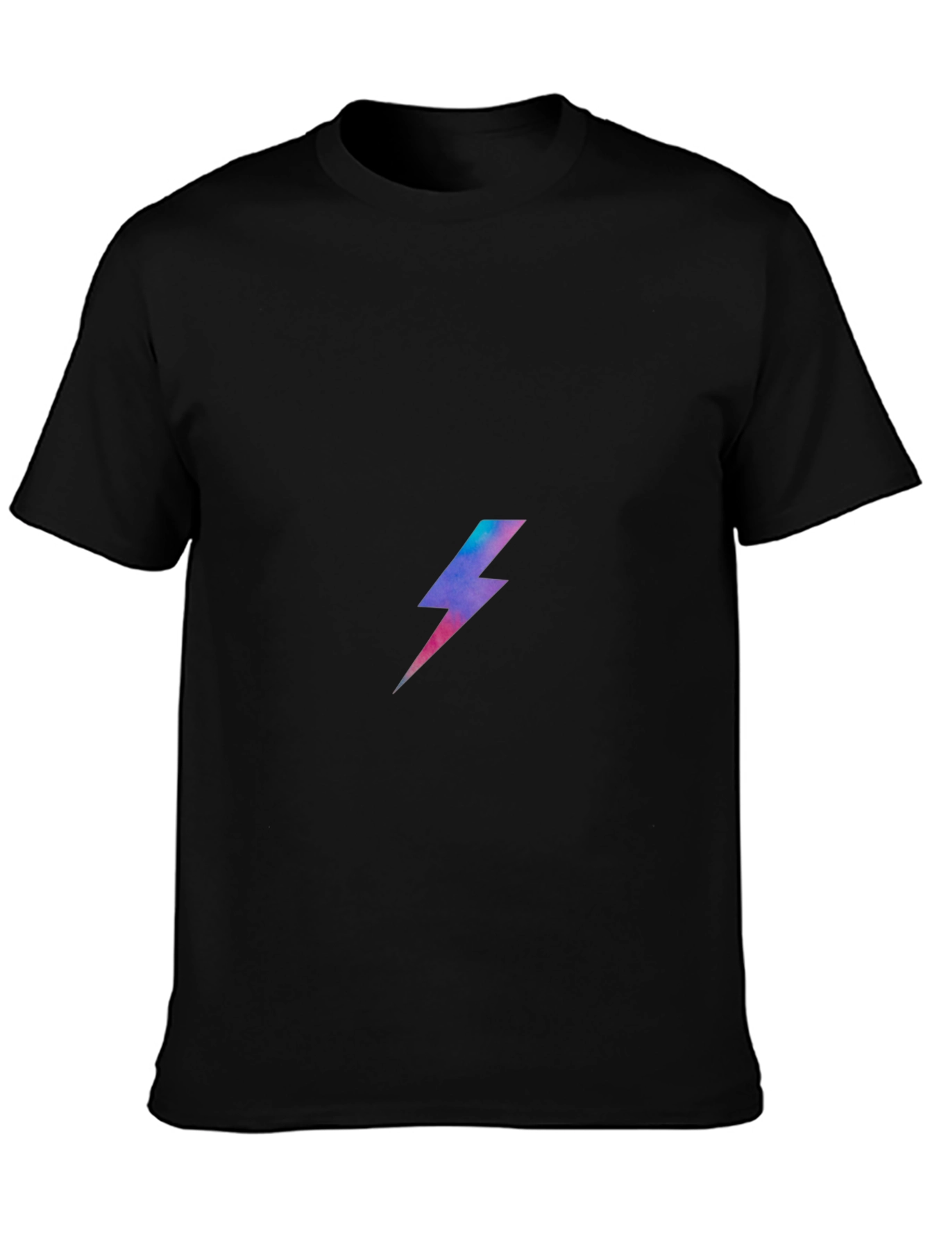 Black Electric Bolt Graphic Tee - Mens Black T-Shirt view 3