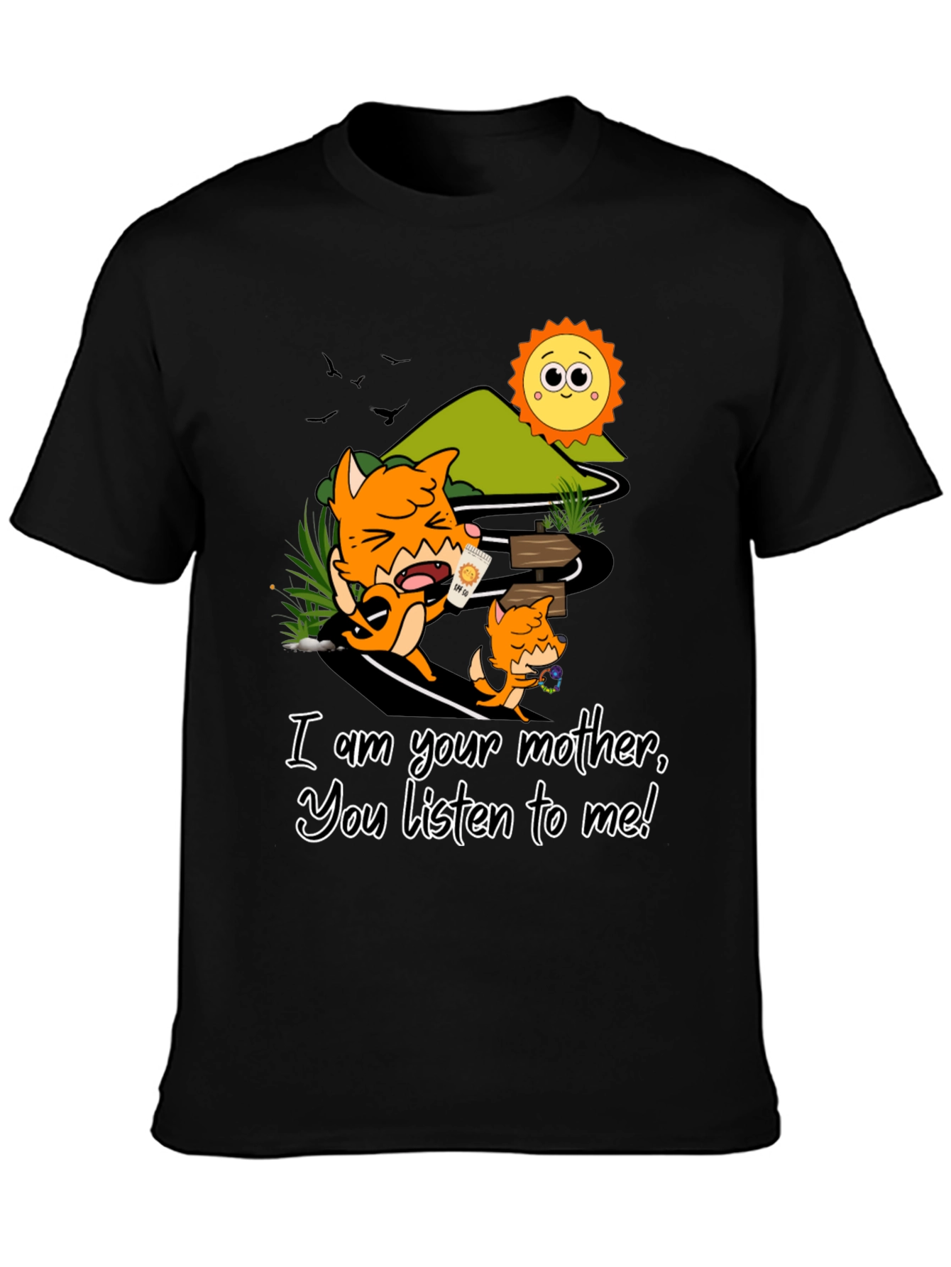 Black Fox Mother T-Shirt - Listen To Me! view 3