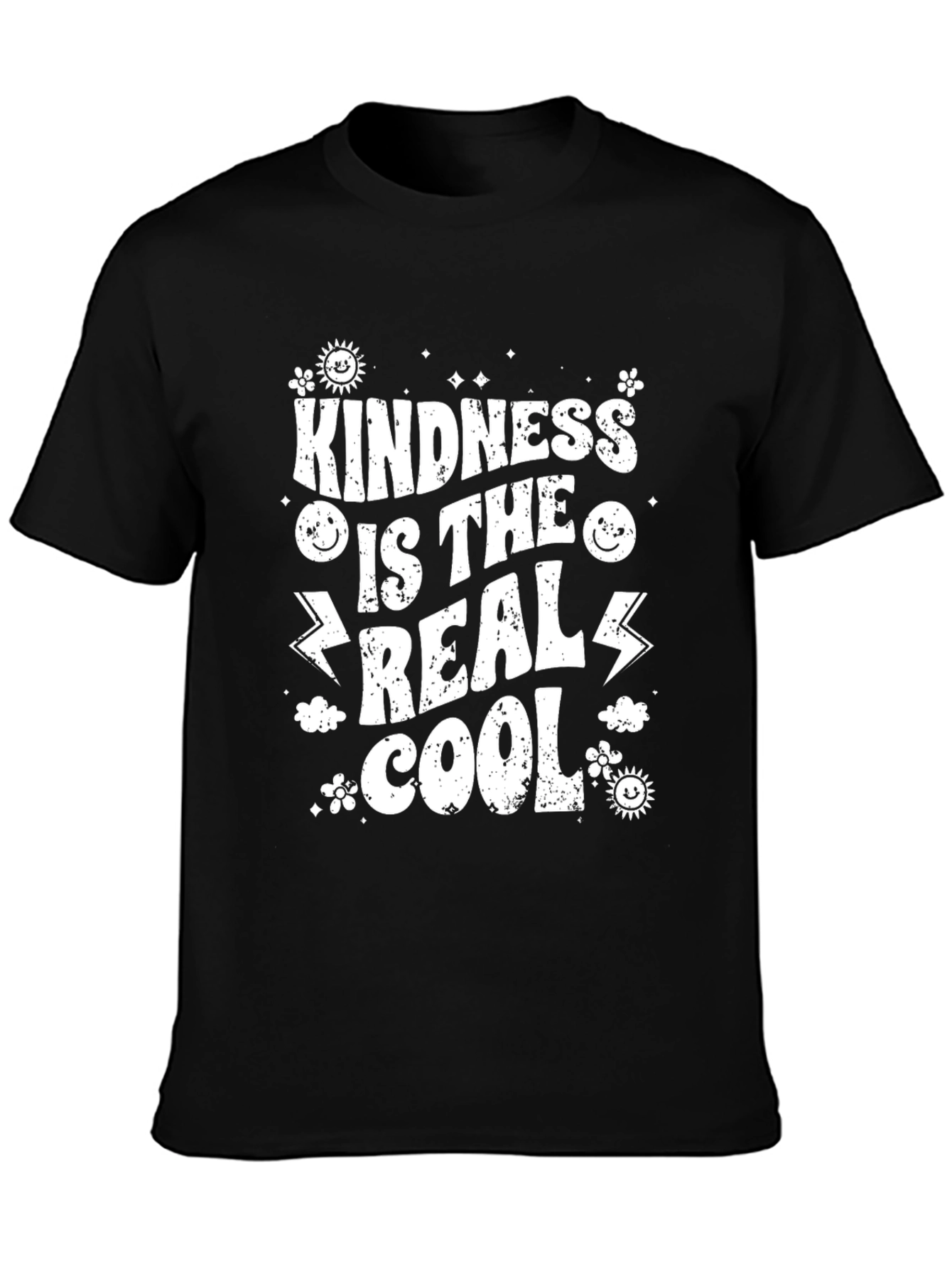 Black Kindness is the Real Cool Graphic Tee view 3