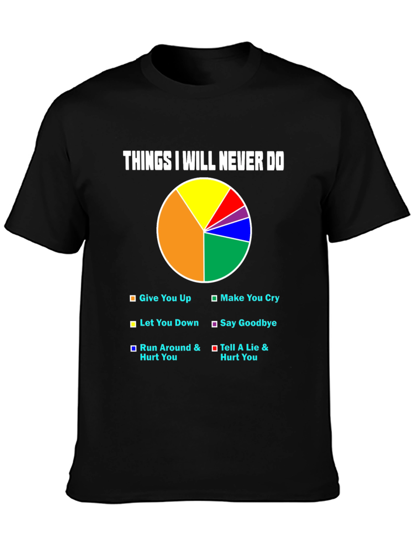 Black Things I Will Never Do - Graphic T-Shirt view 3