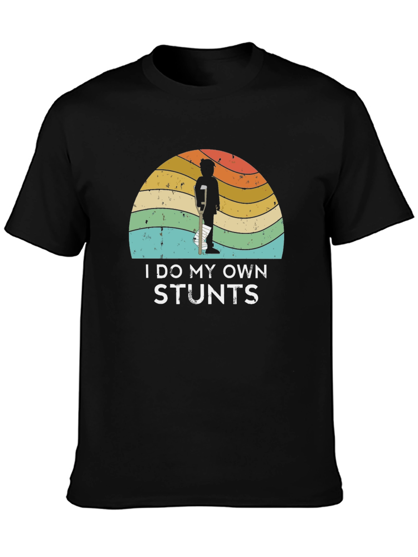 Black I Do My Own Stunts Graphic Tee view 3