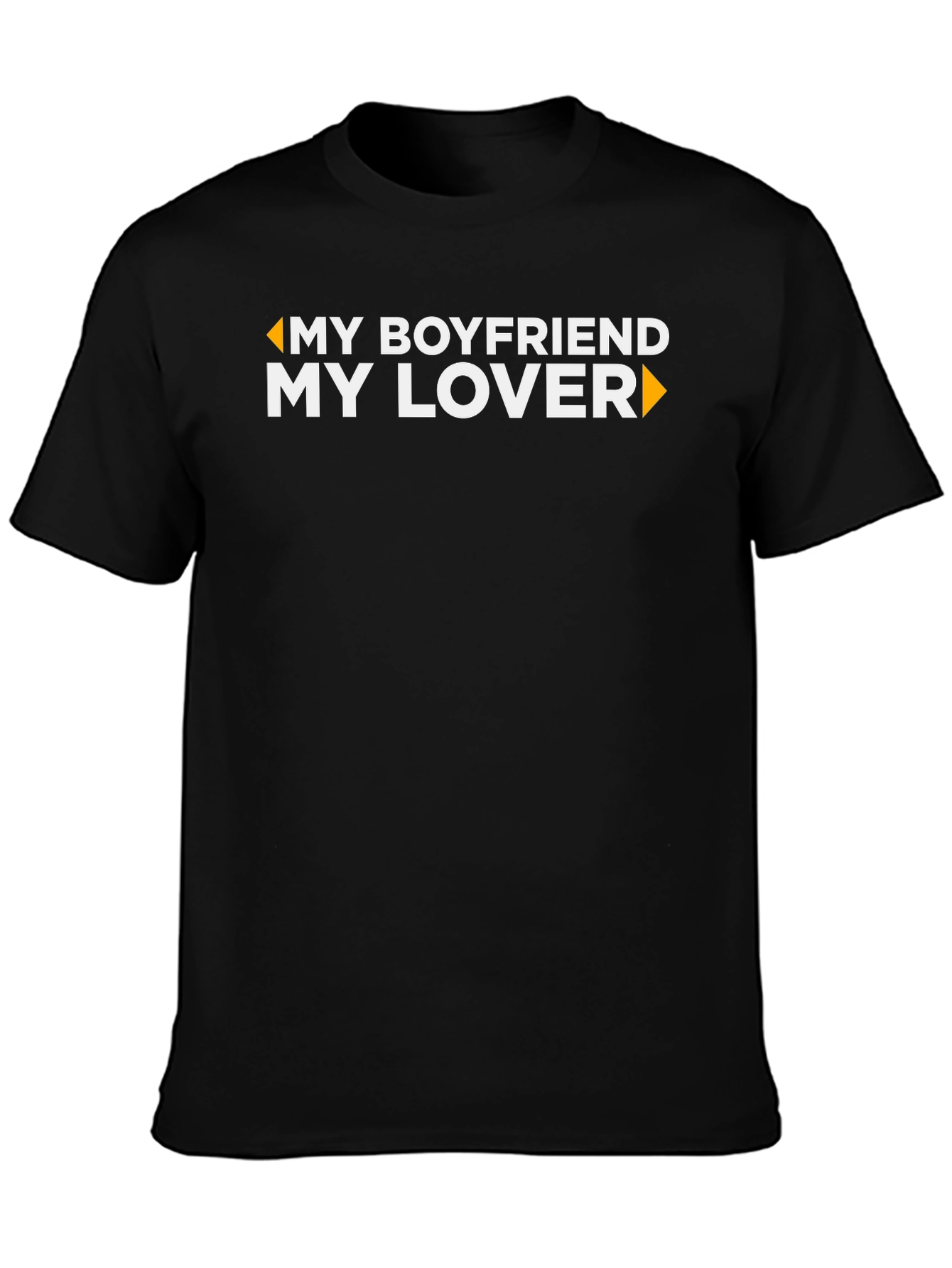 Black My Boyfriend, My Lover Graphic Tee view 3