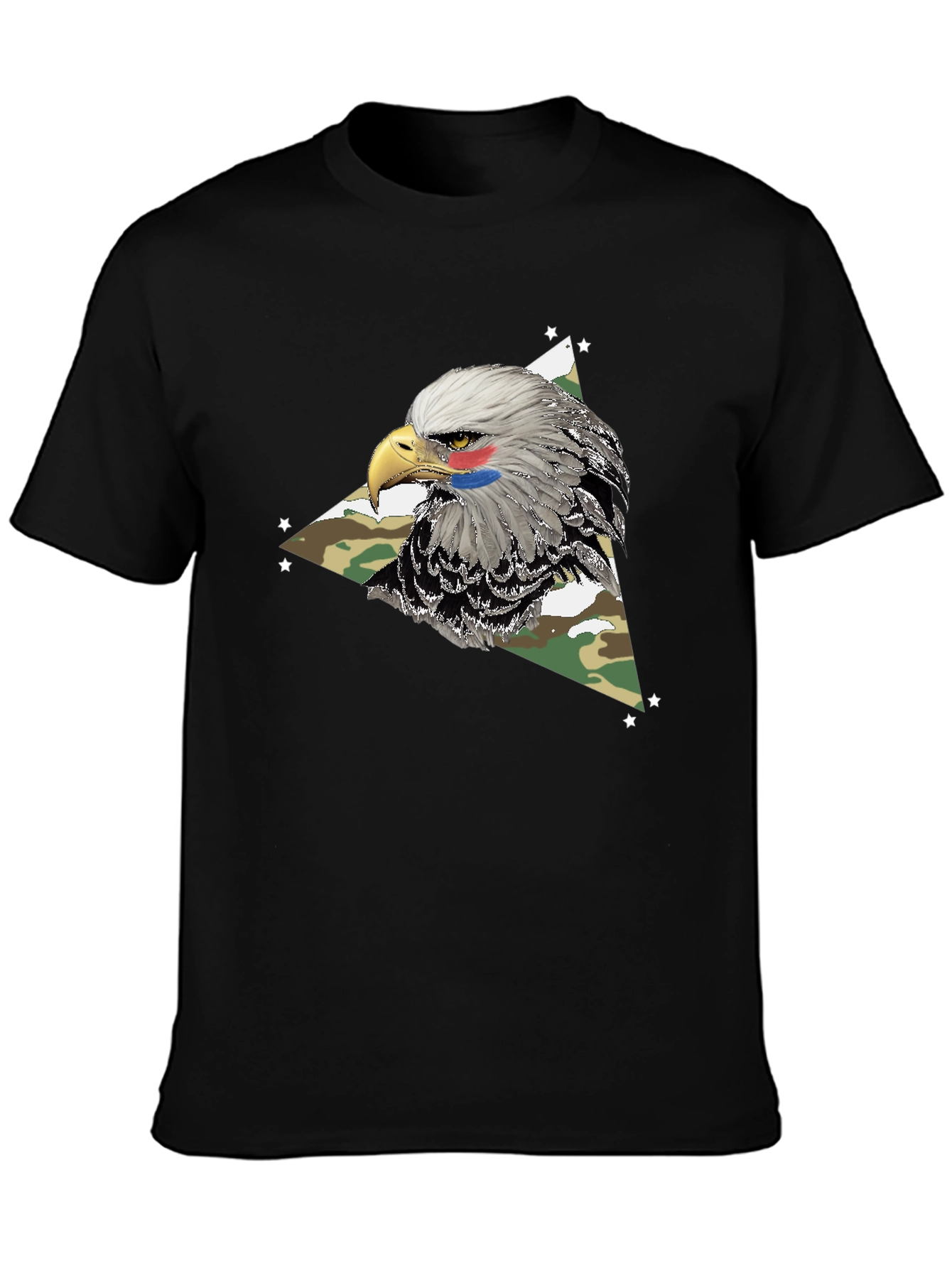 Black Eagle Camo Graphic Tee - Patriotic Style view 3