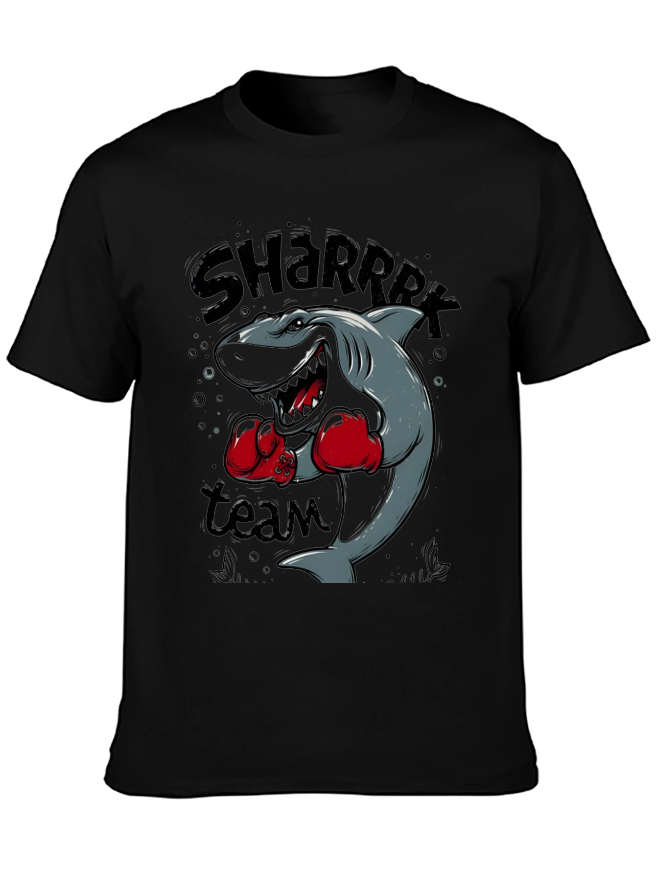 Black Shark Boxing Team Graphic Black T-Shirt view 3