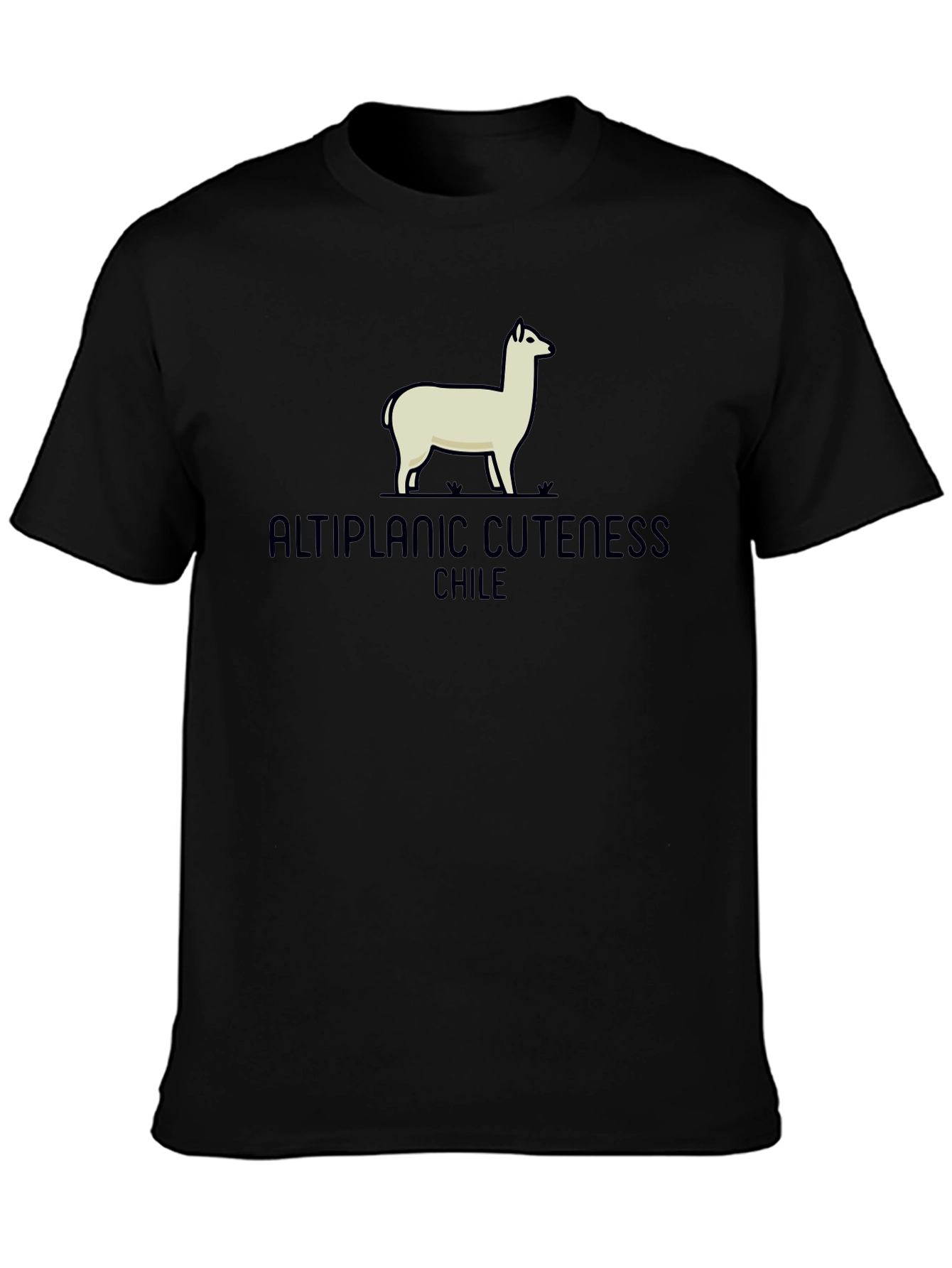 Black Altiplanic Cuteness Chile Graphic Tee view 3