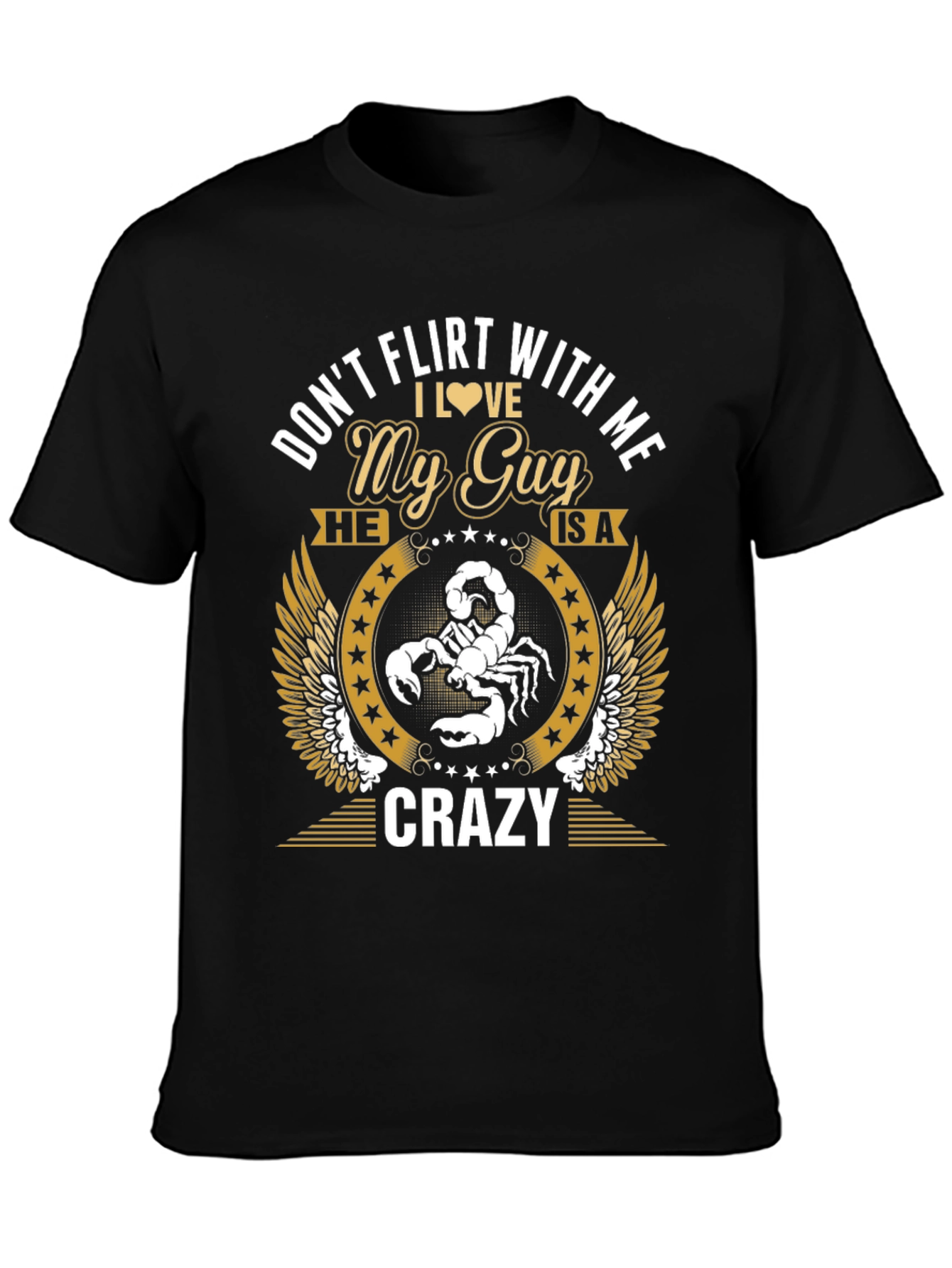 Black Don't Flirt With Me - Graphic Tee view 3