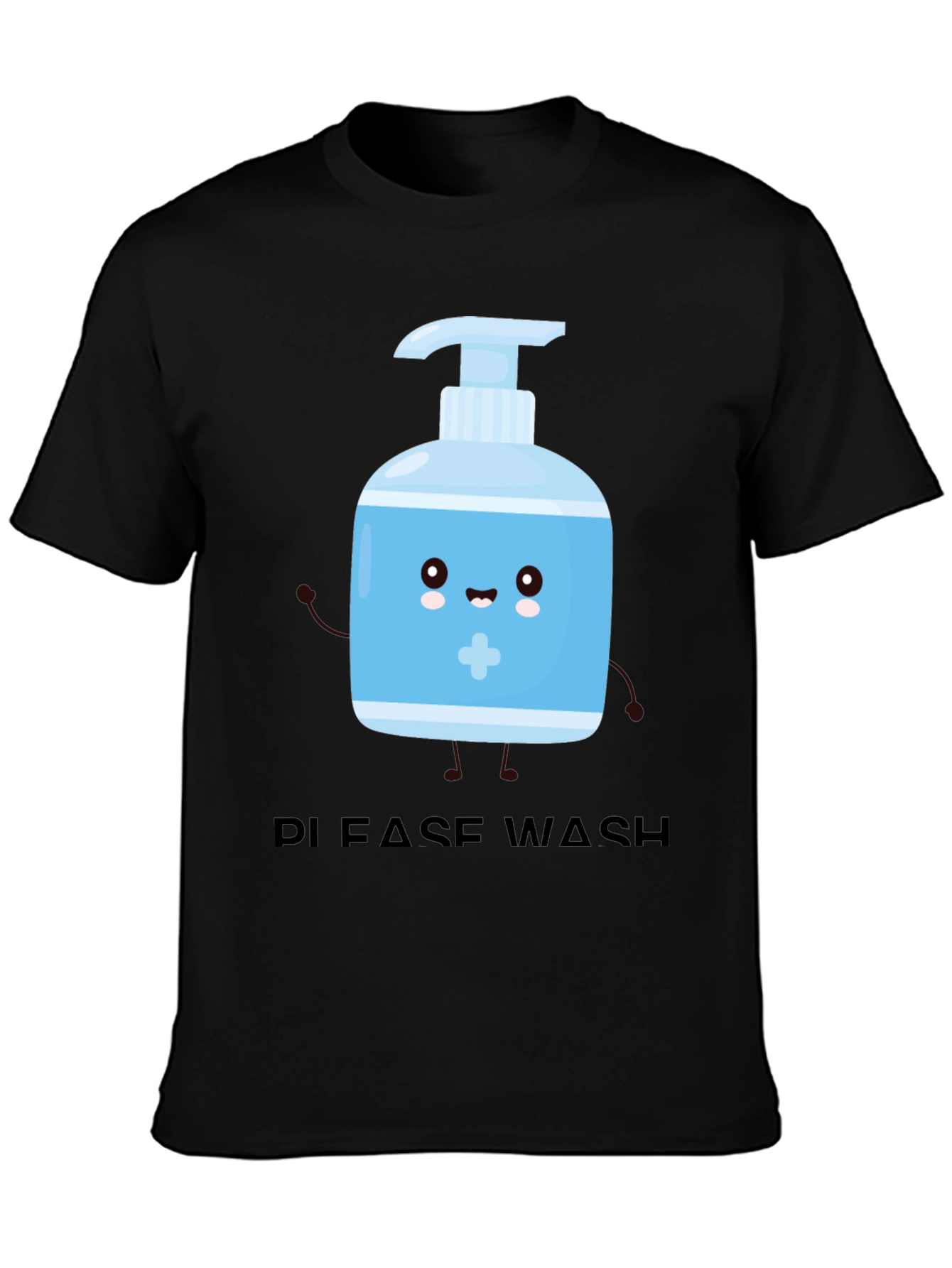 Black Wash Your Hands T-Shirt view 3