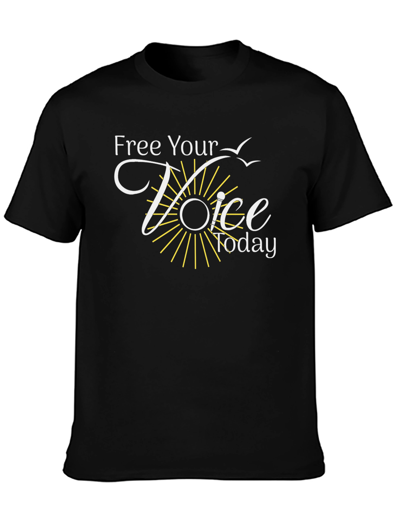 Black Free Your Voice Graphic Tee view 3