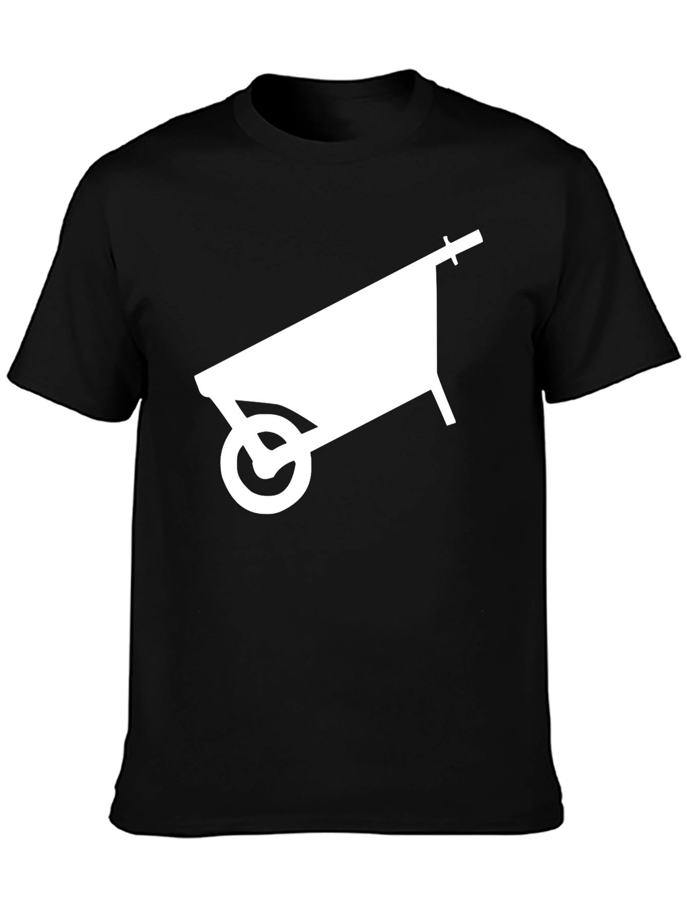 Black Wheelbarrow Graphic Tee - Black Cotton Comfort view 3