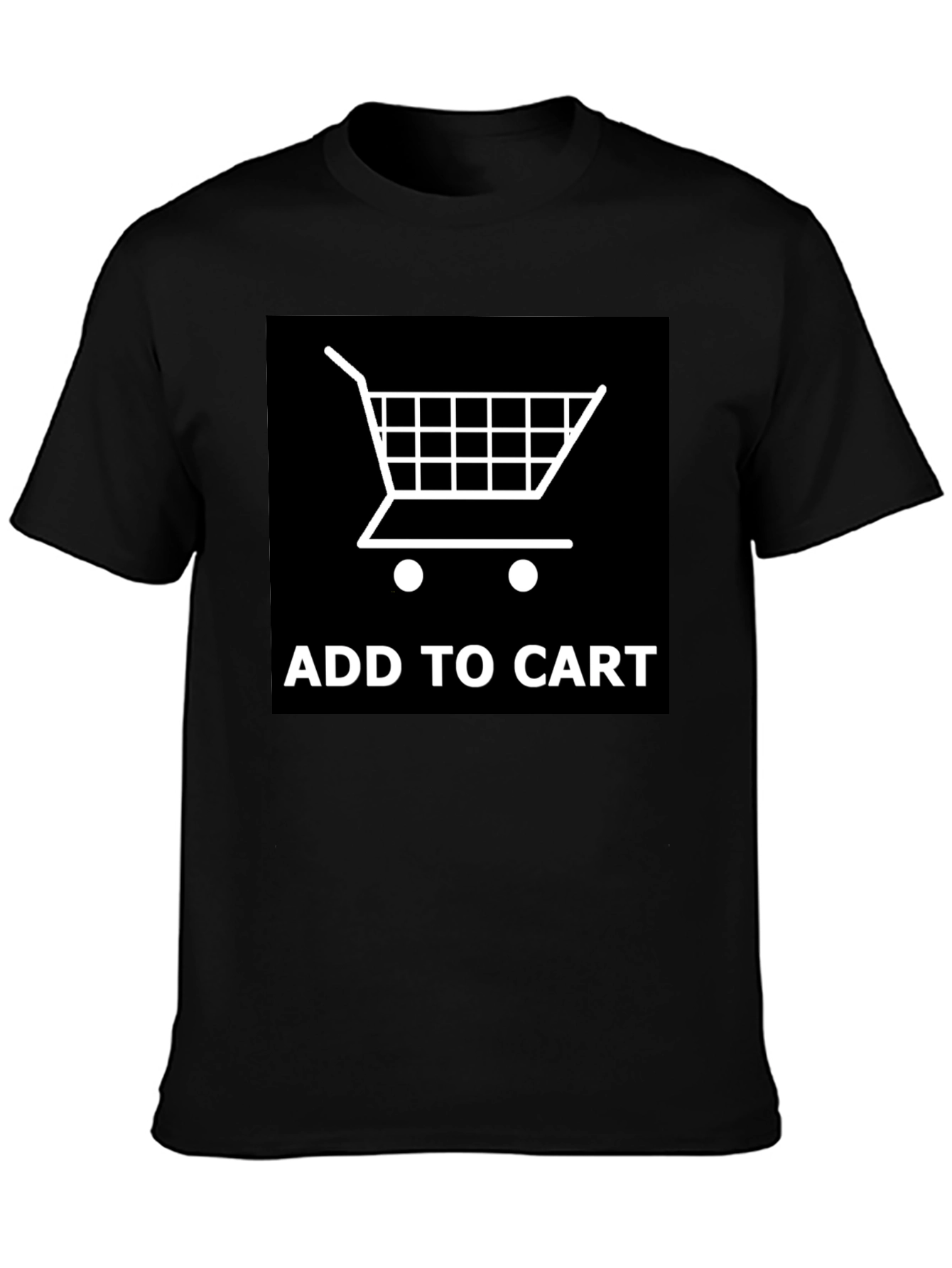 Add to Cart Graphic Tee - Shopping Cart Design - 3