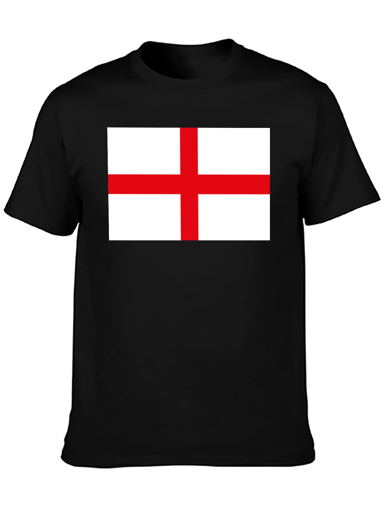 Black England Flag Graphic T-Shirt - Black view 3
