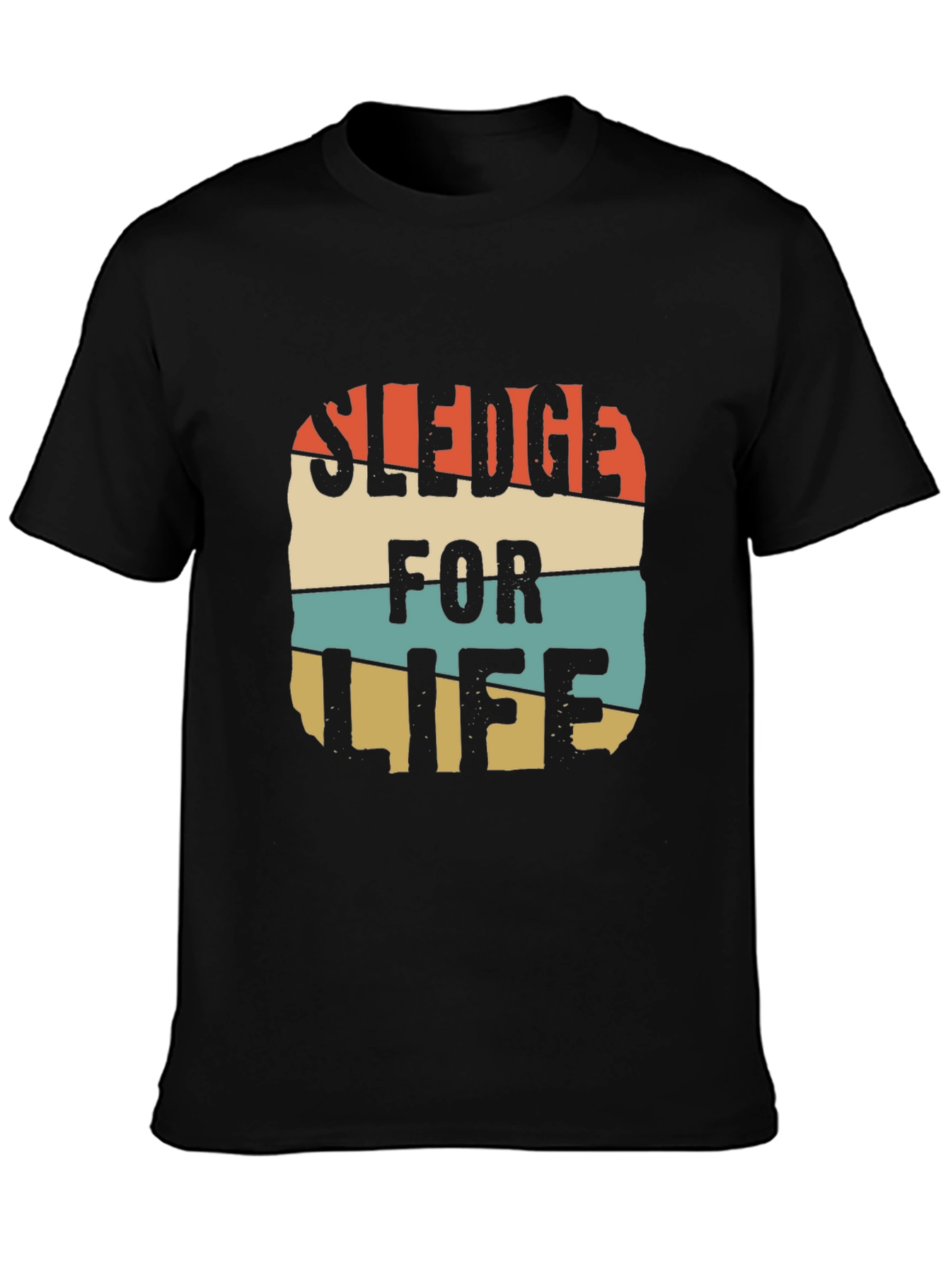 Black Sledge For Life Graphic Tee view 3